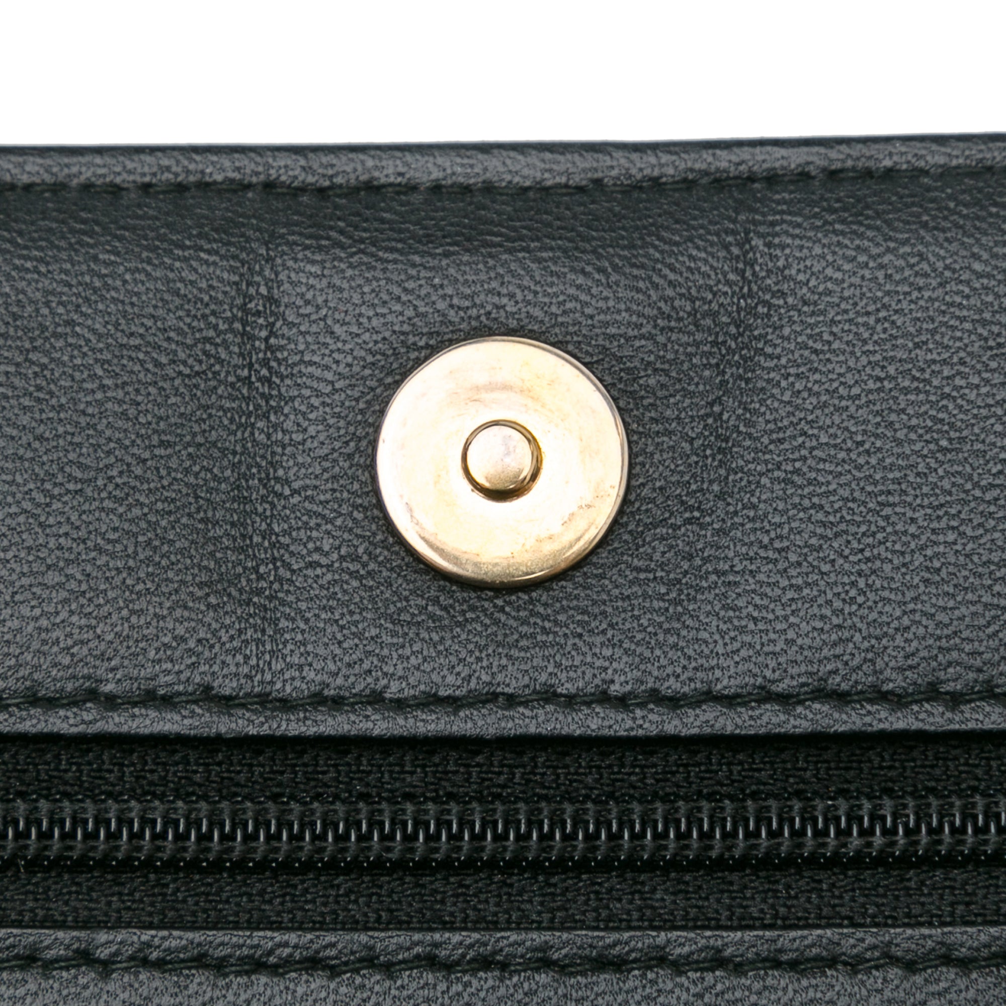 Chanel Pleated Crumpled Chevron Calfskin Boy Wallet On Chain - image 10