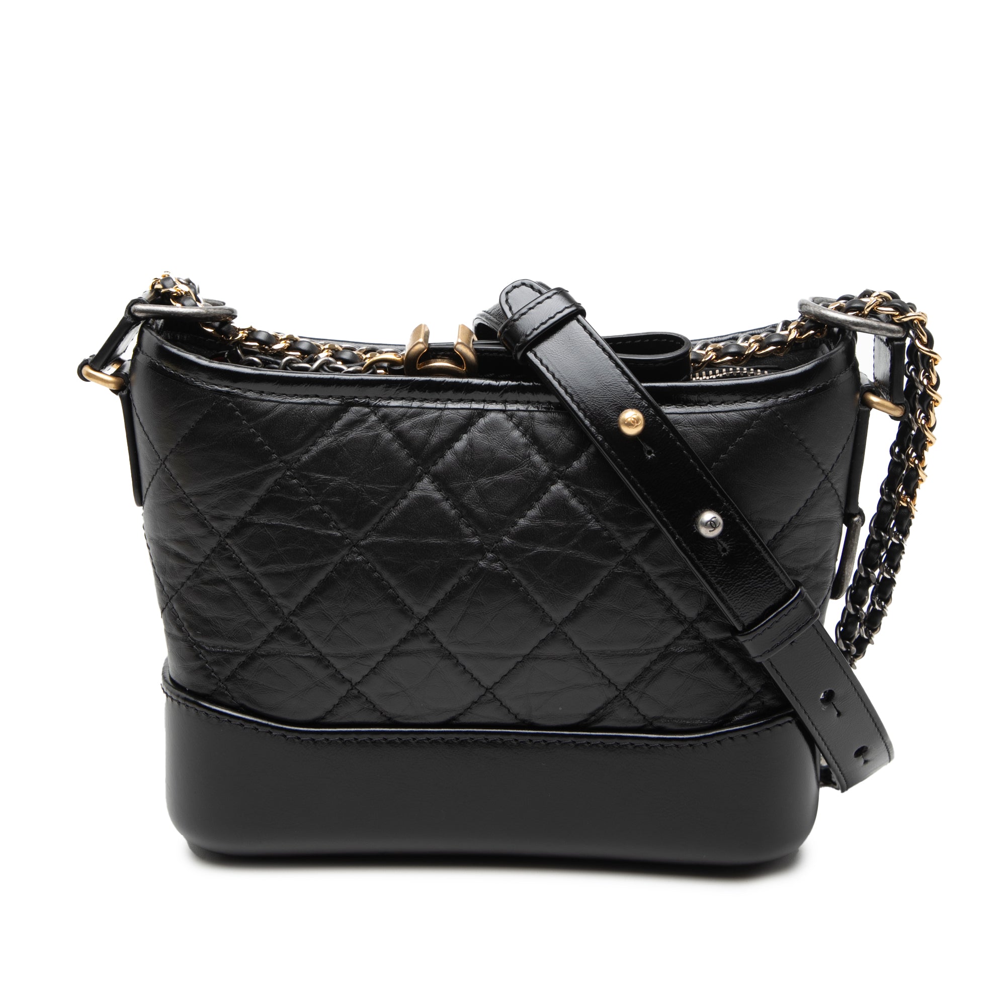Chanel Small Quilted Aged Calfskin Gabrielle Hobo - image 1