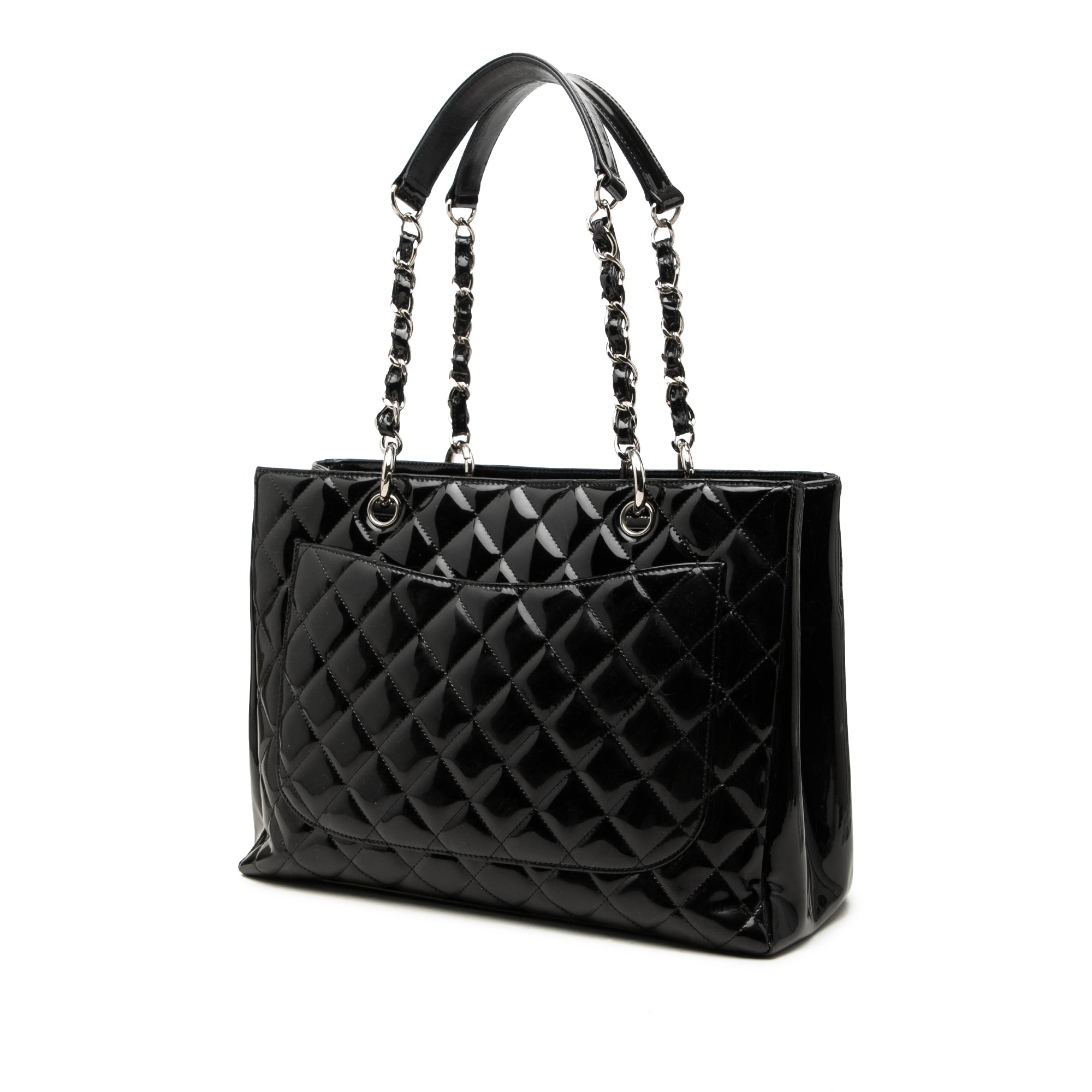 Chanel Patent Grand Shopping Tote - image 2