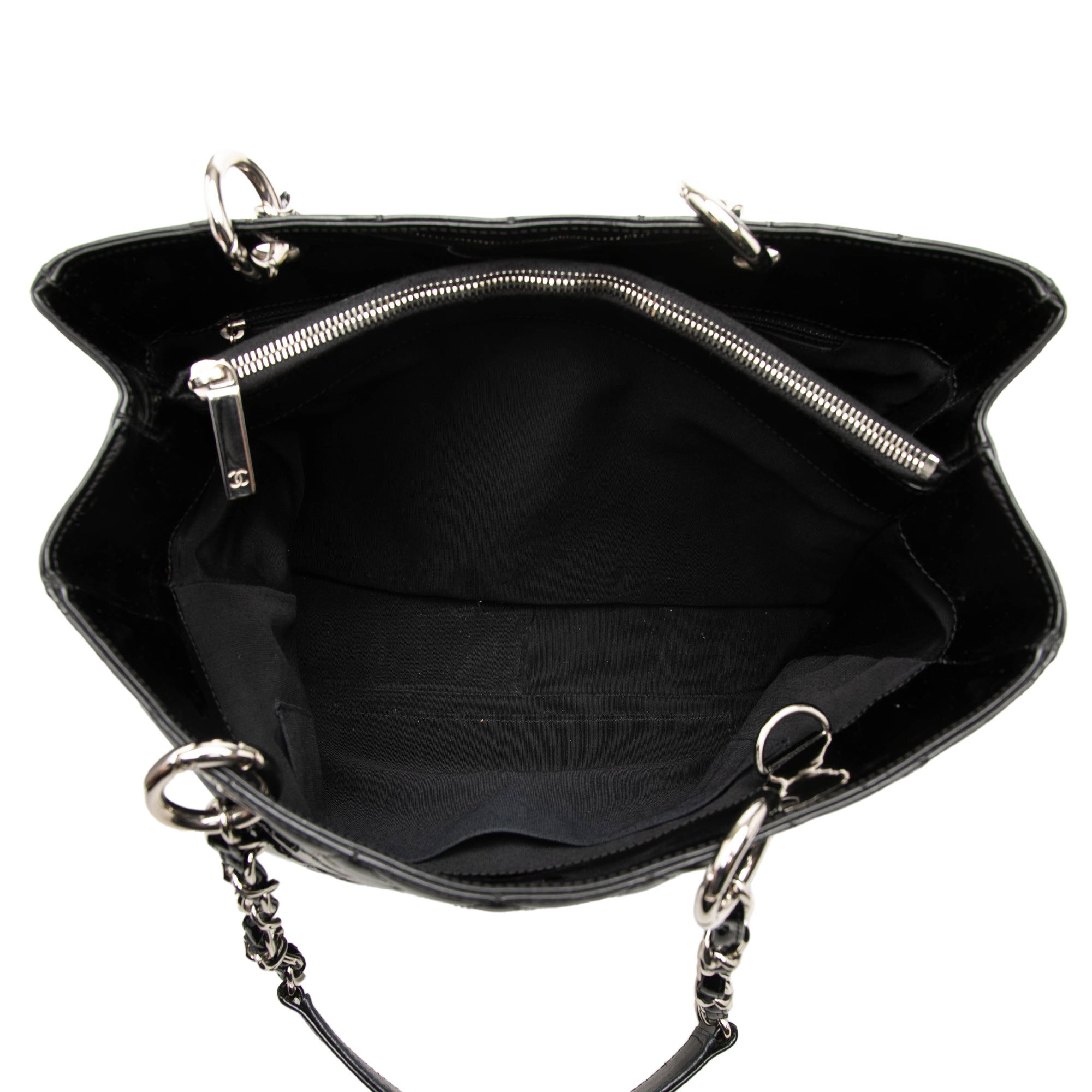 Chanel Patent Grand Shopping Tote - image 4