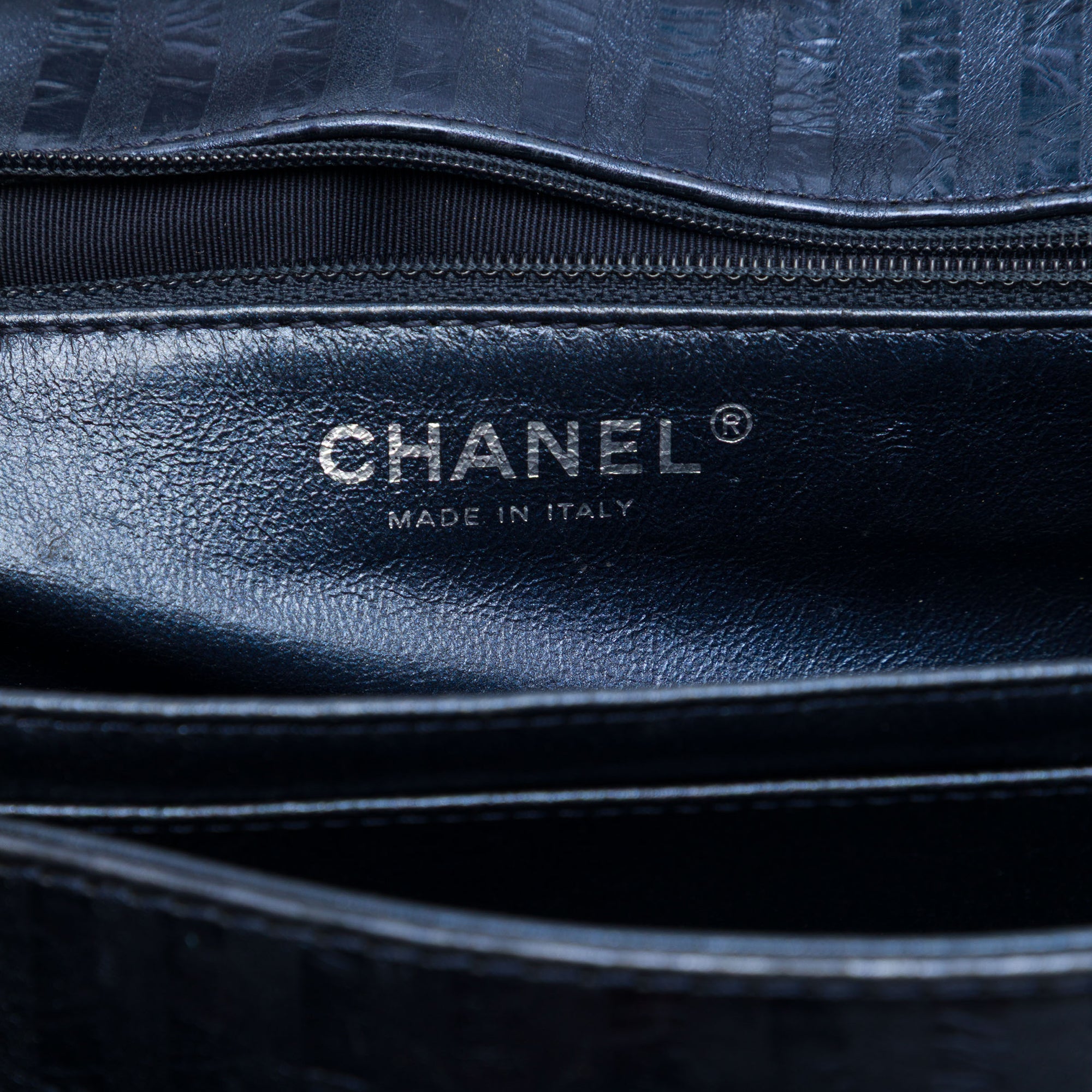 Chanel Quilted Metallic Striped Aged Calfskin Reissue 2.55 Accordion Flap 225 - image 5