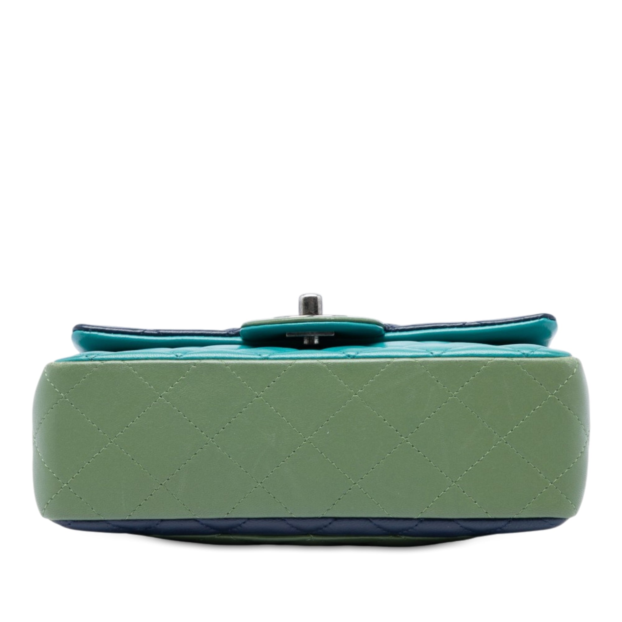Chanel Mini Rectangular Classic Tricolor Lambskin Single Flap - image 3