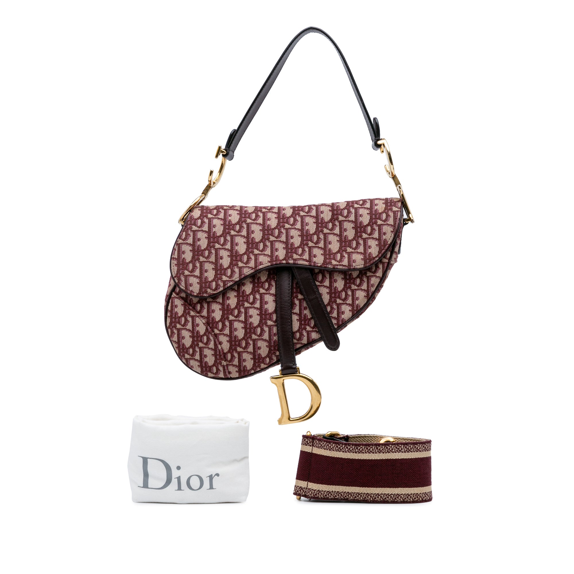 Dior Oblique Canvas Saddle Bag - image 10