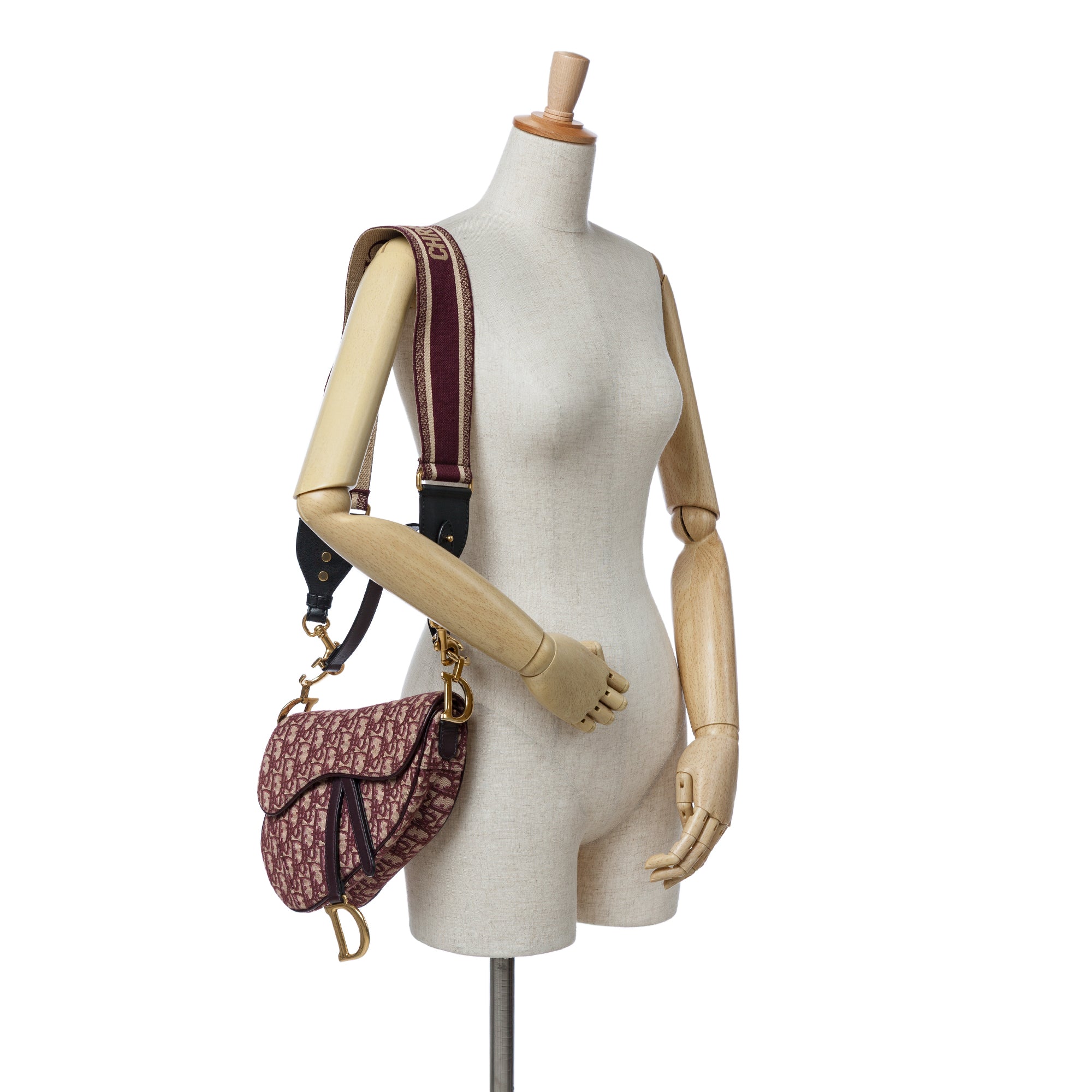 Dior Oblique Canvas Saddle Bag - image 9