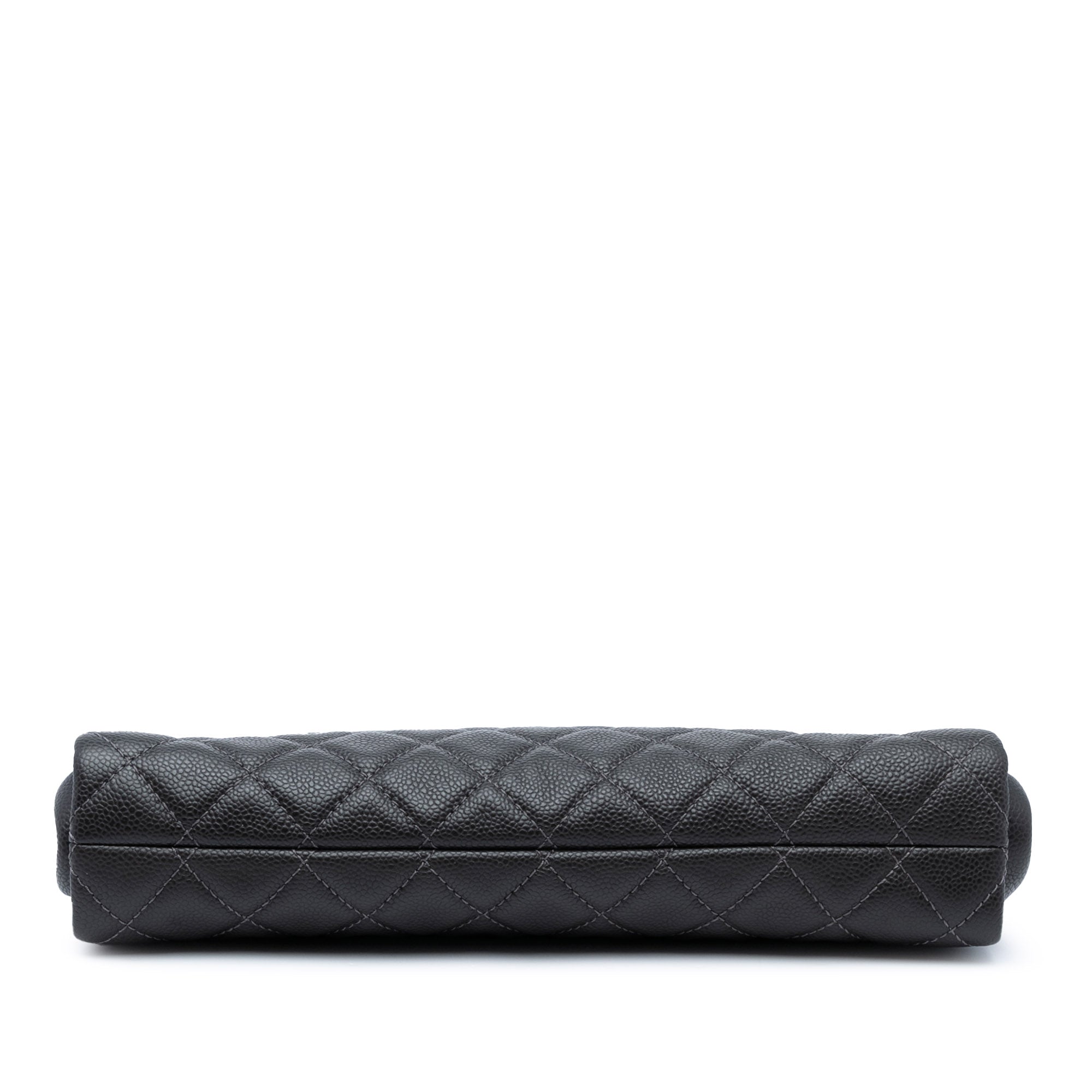 Chanel Large CC Quilted Caviar CC Clutch - image 3