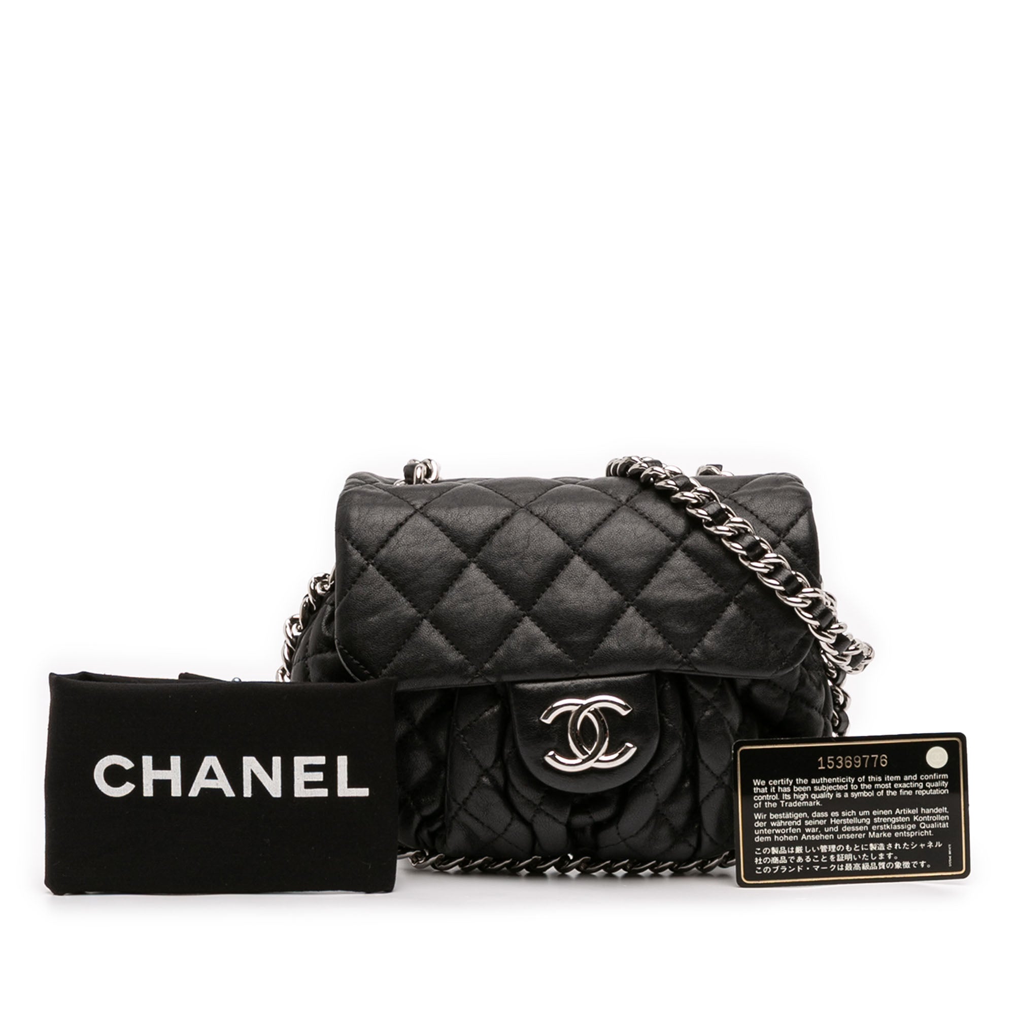 Chanel Mini Quilted Lambskin Chain Around Flap - image 10