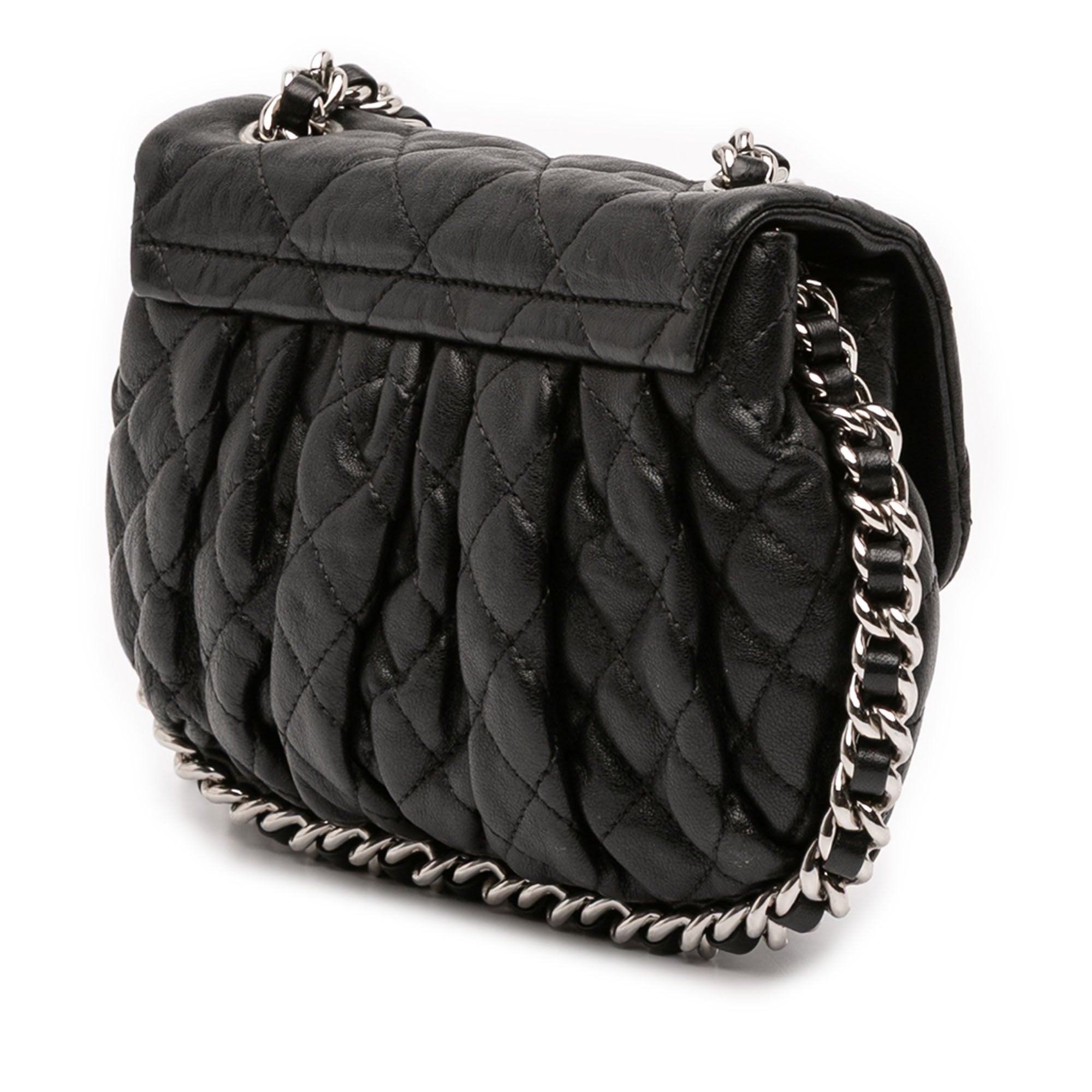 Chanel Mini Quilted Lambskin Chain Around Flap - image 2