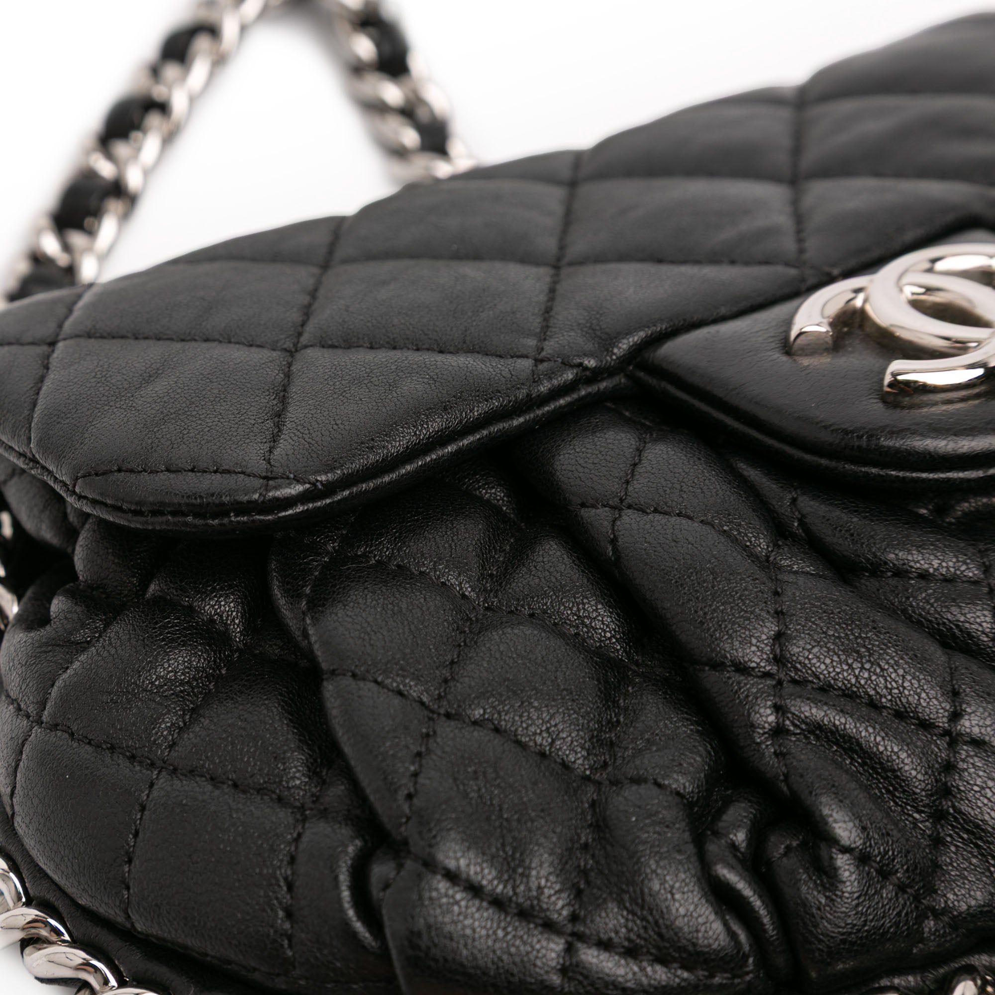 Chanel Mini Quilted Lambskin Chain Around Flap - image 7
