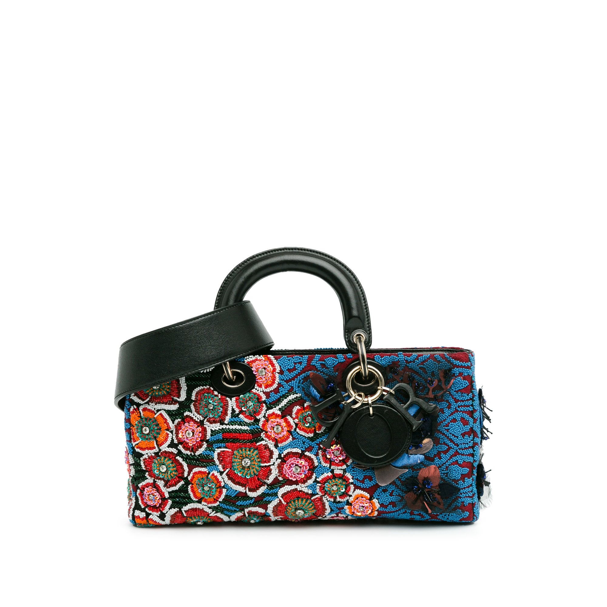 Dior Medium Beaded Ribbon Embroidered Floral Lady D Joy - image 1