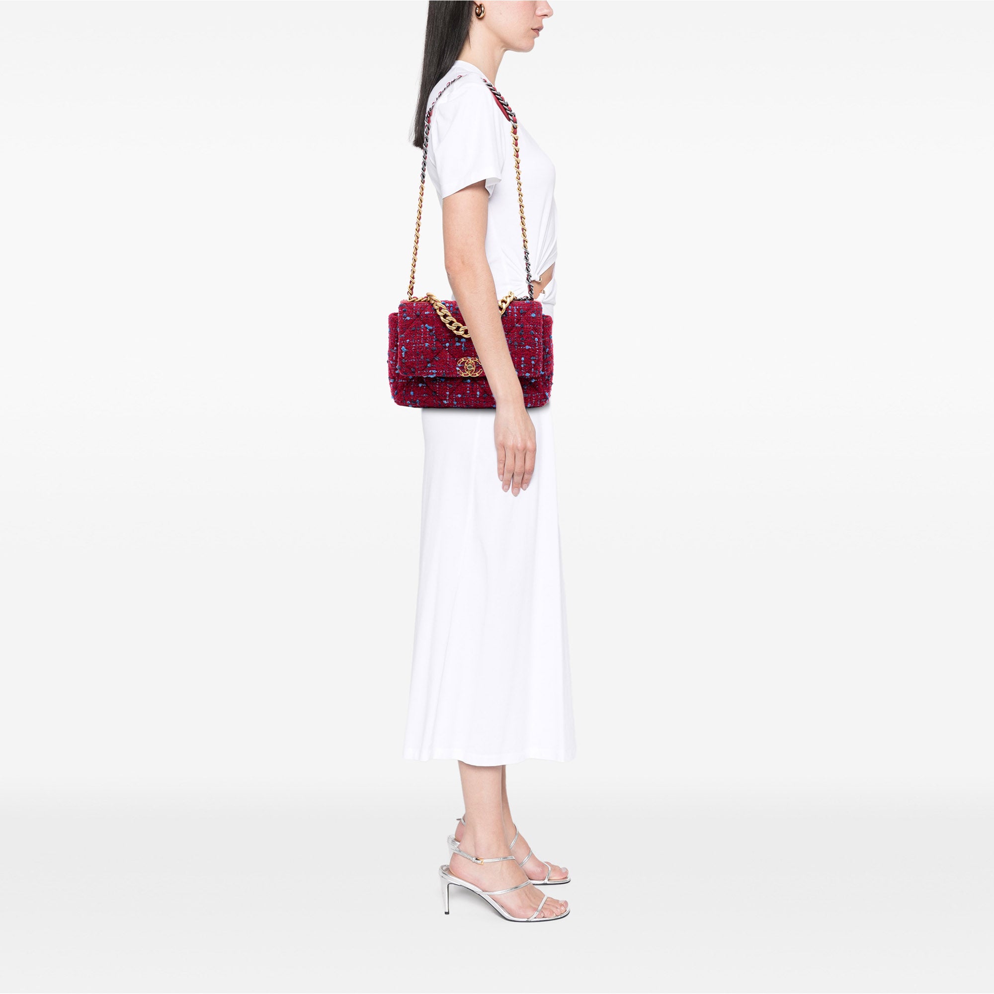 Chanel Large Tweed 19 Flap - image 7