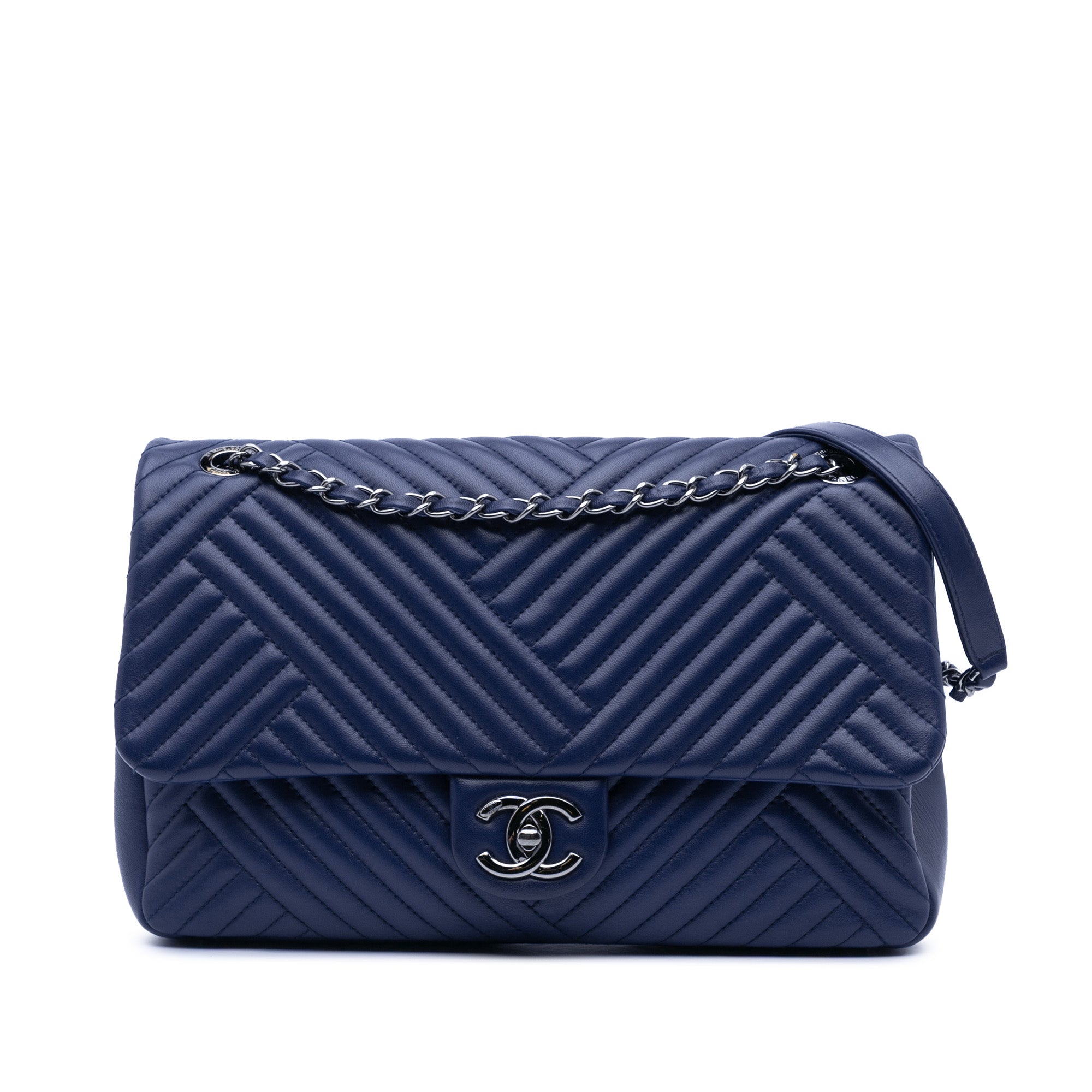 Chanel Large Lambskin CC Crossing Flap - image 1