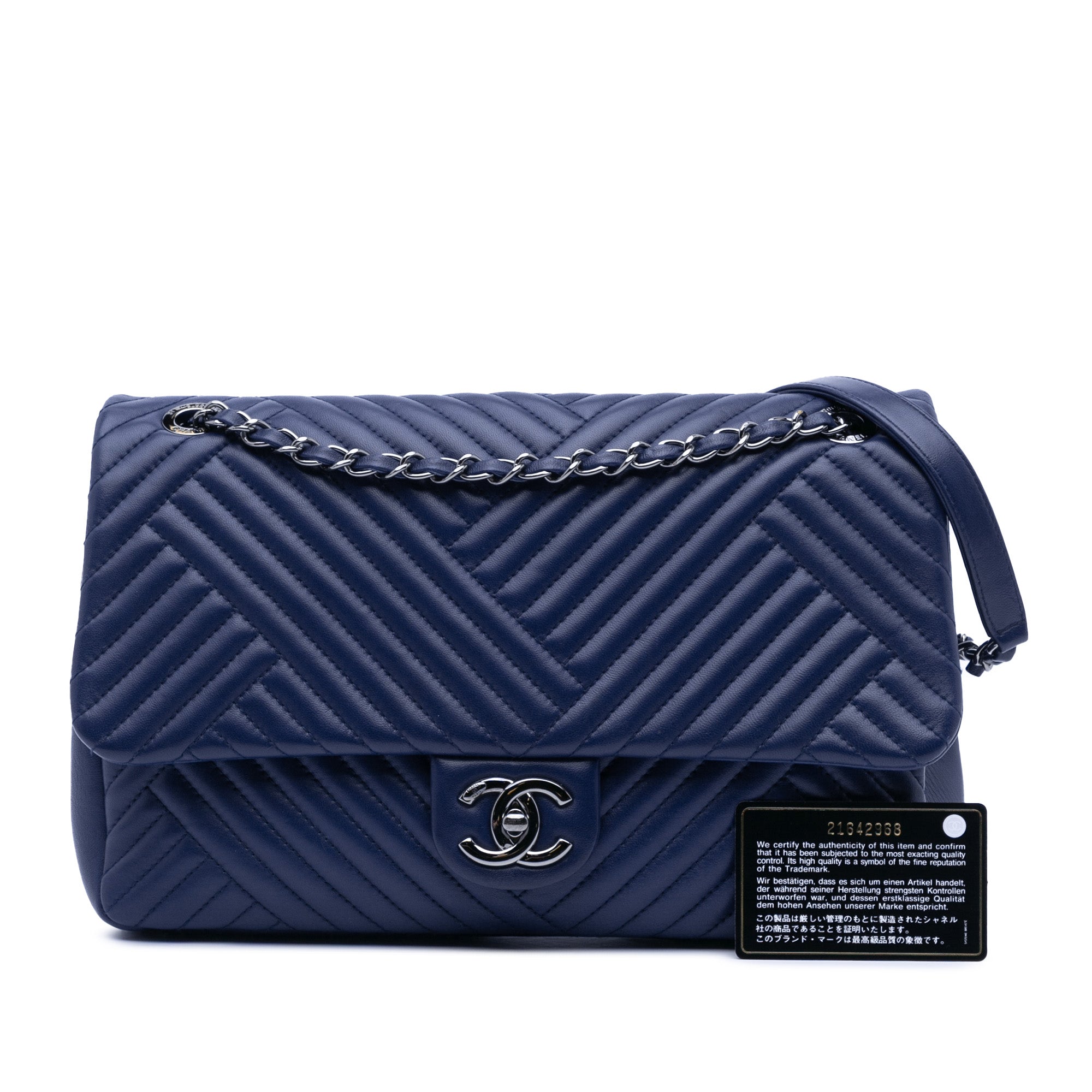 Chanel Large Lambskin CC Crossing Flap - image 10