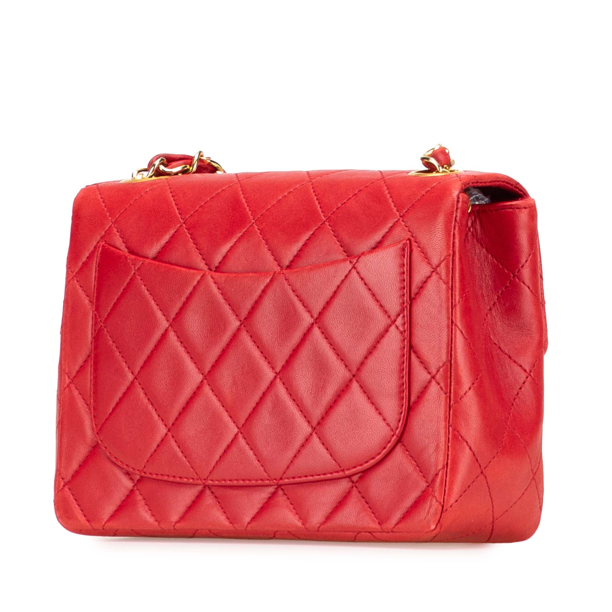 Chanel Mini Square Classic Lambskin Single Flap - image 2