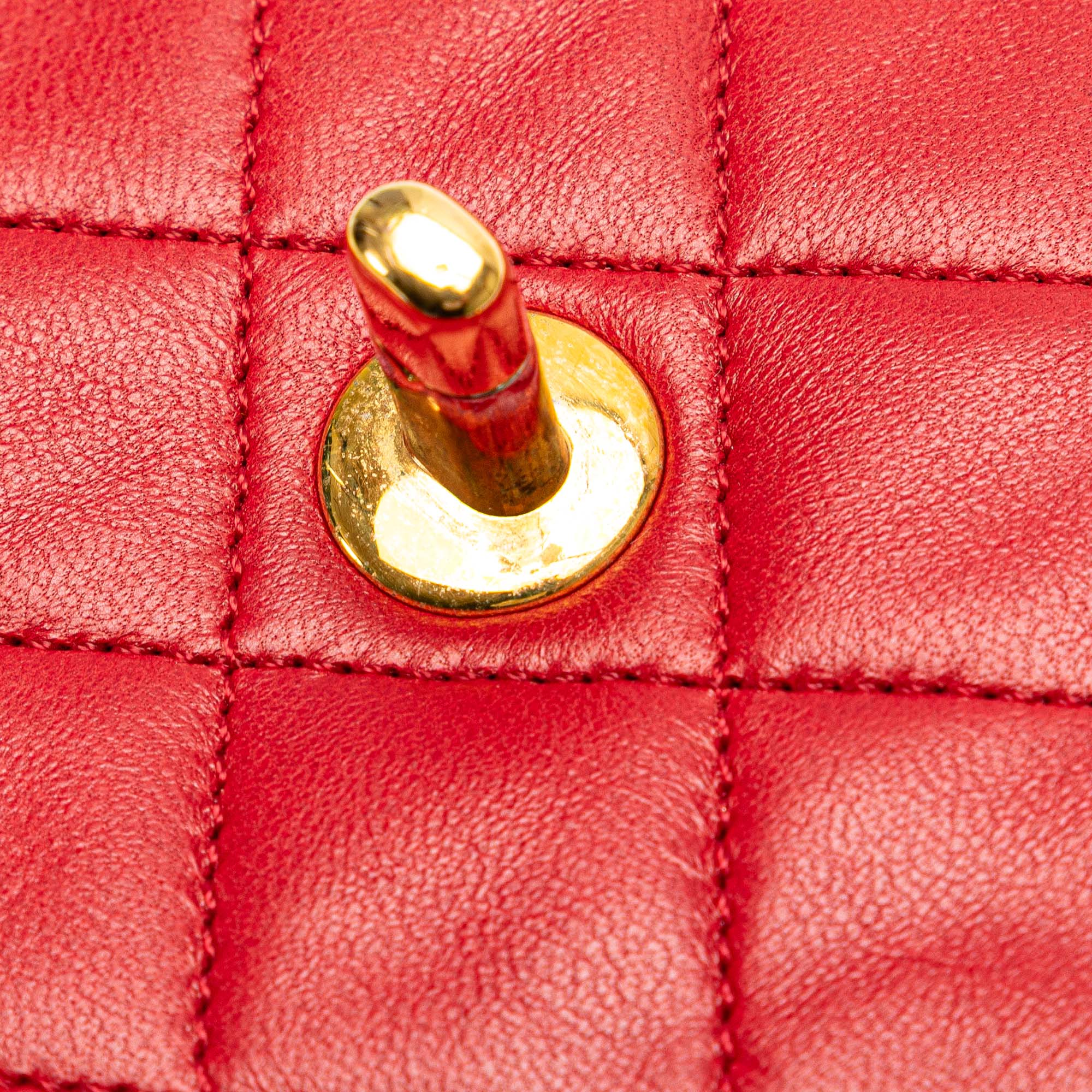 Chanel Mini Square Classic Lambskin Single Flap - image 9