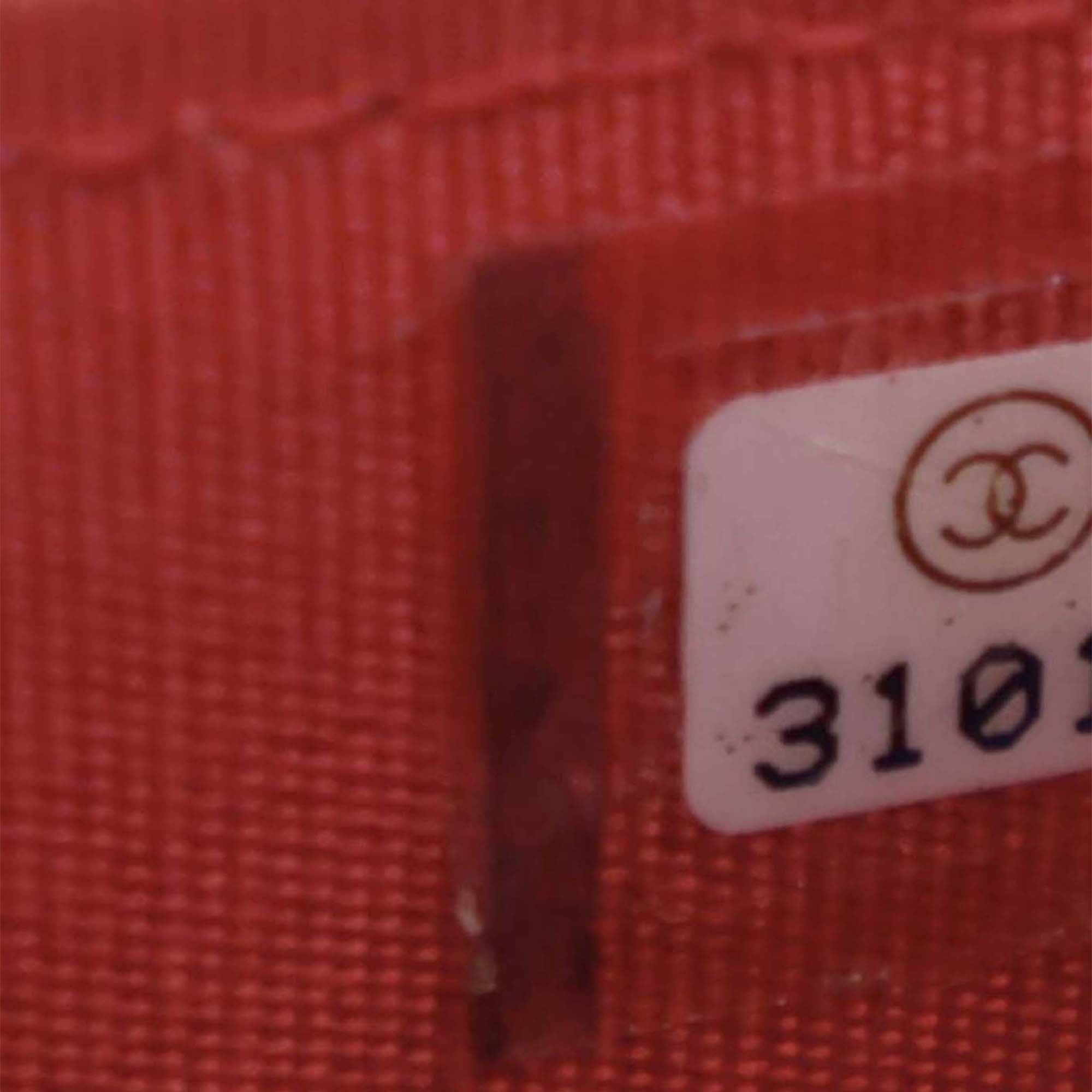 Chanel Mini CC Striped Raffia Vanity Case - image 11