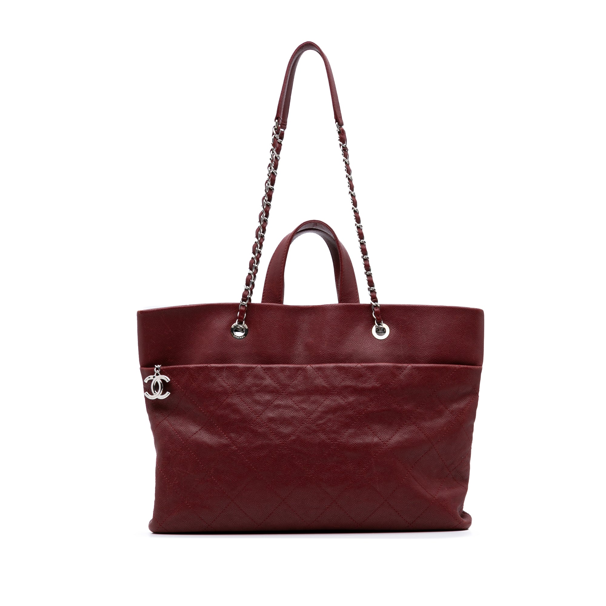 Chanel CC Quilted Caviar Tote - image 1