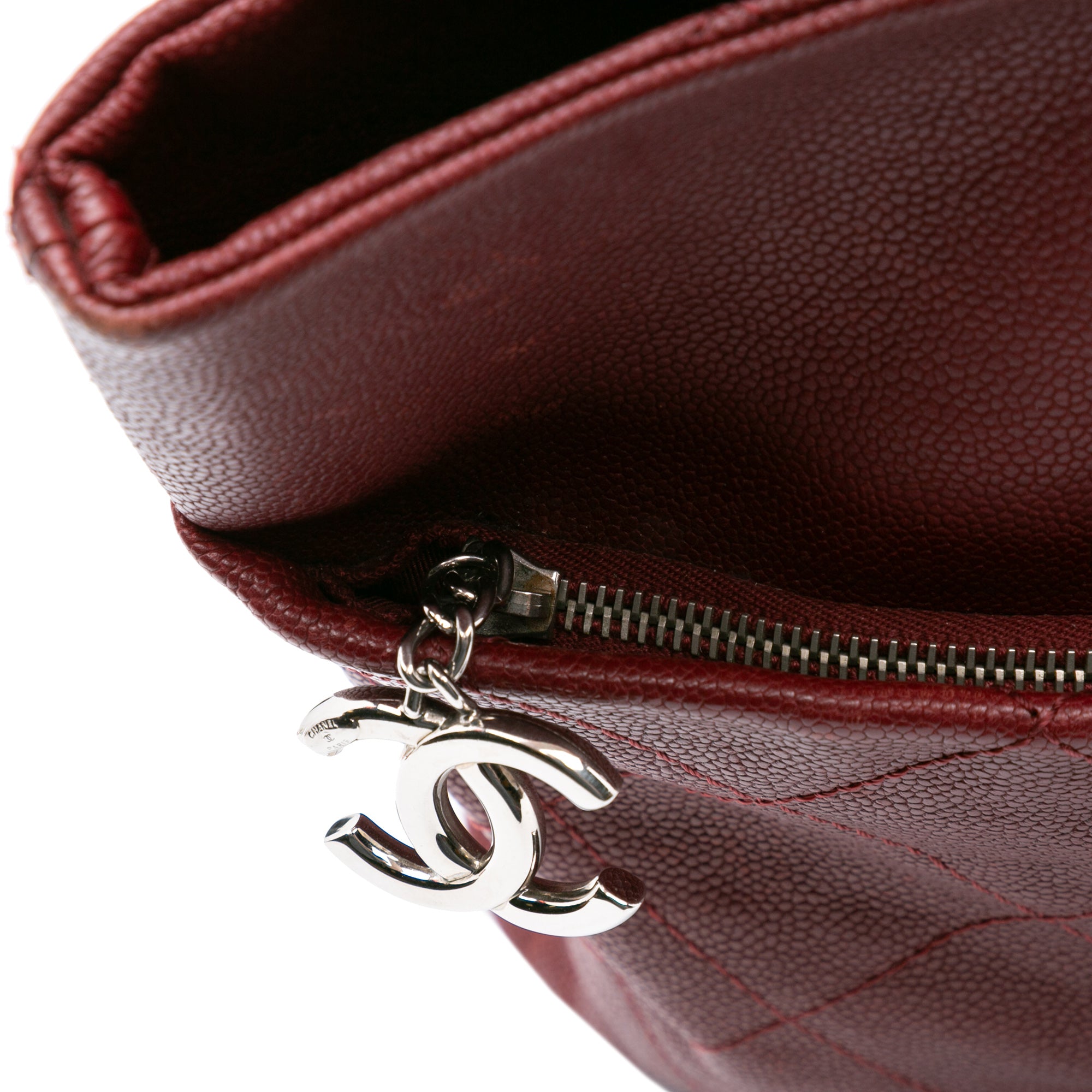 Chanel CC Quilted Caviar Tote - image 8
