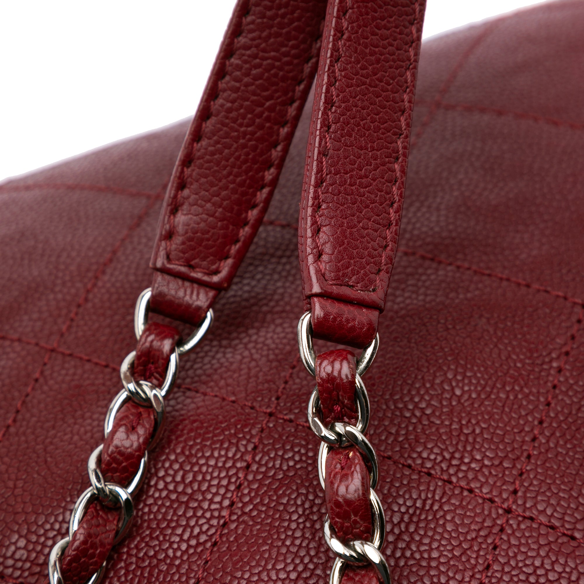 Chanel CC Quilted Caviar Tote - image 9