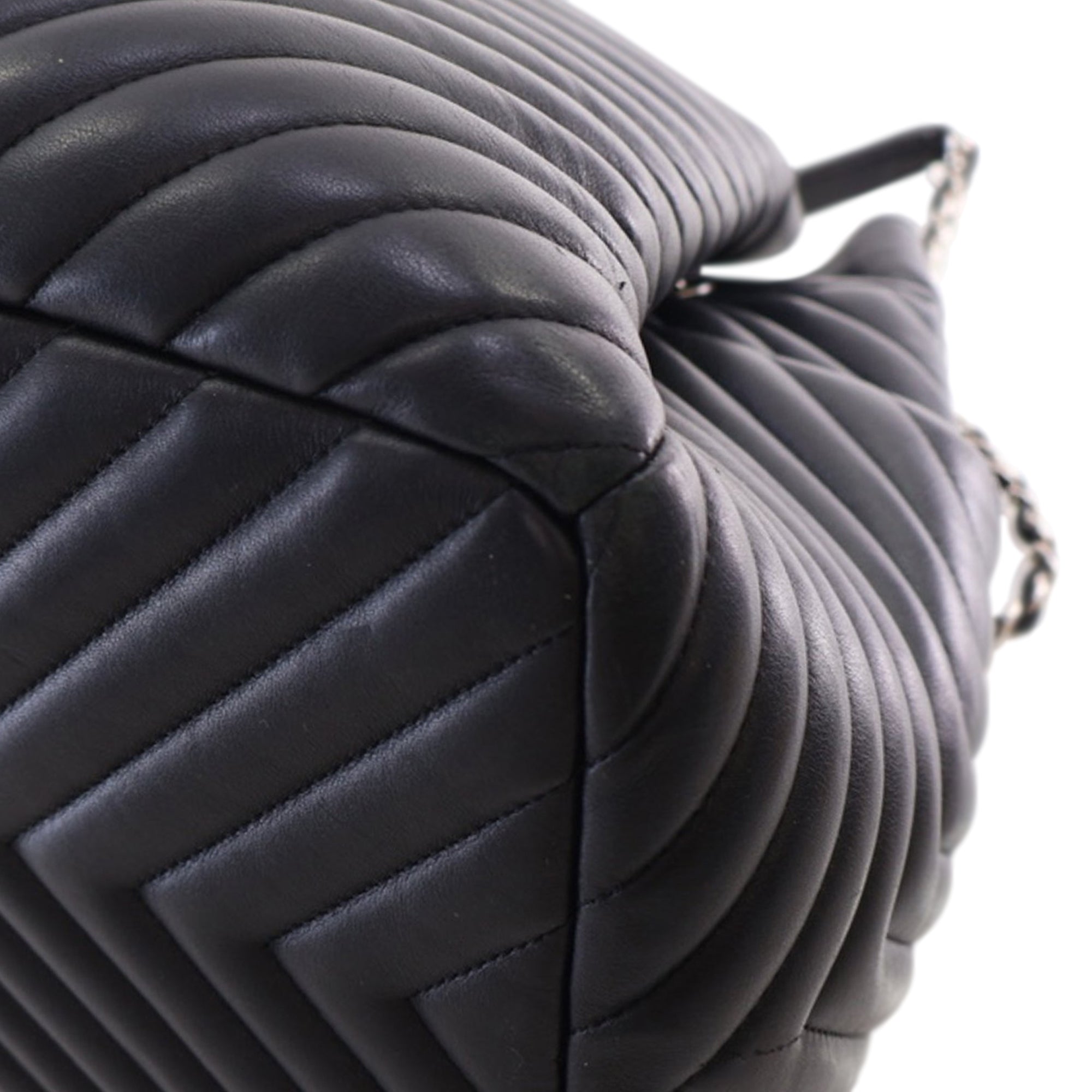 Chanel Chevron Calfskin Urban Spirit Bucket Bag - image 11