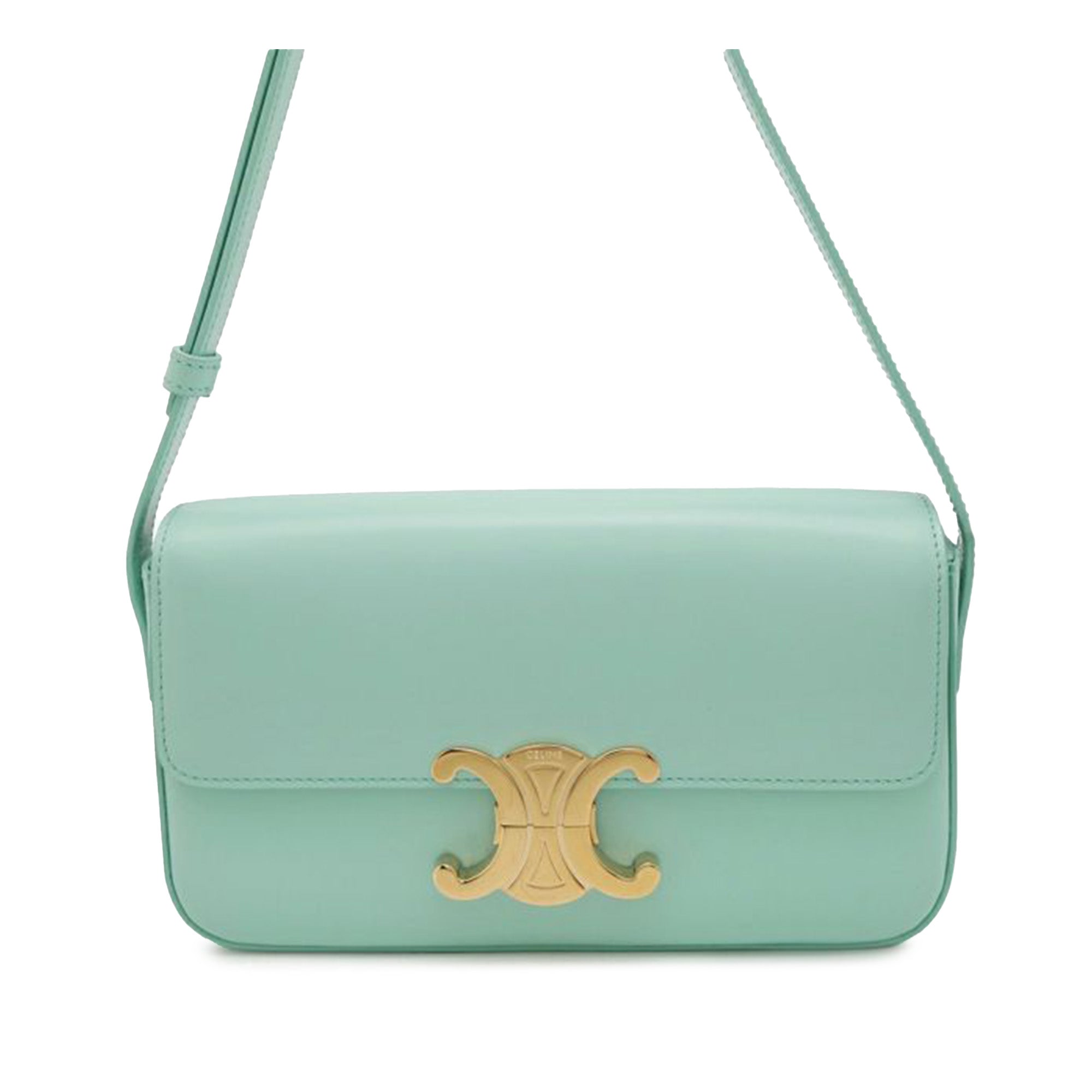 Celine Shiny Calfskin Claude Shoulder Bag - image 1