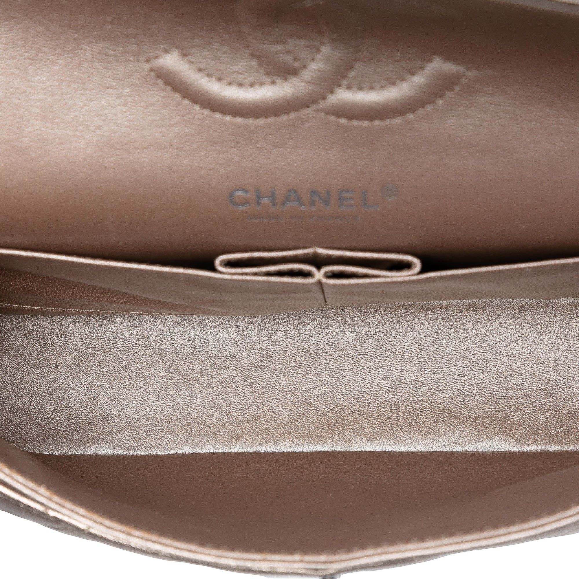 Chanel Medium Classic Metallic Lambskin Double Flap - image 4