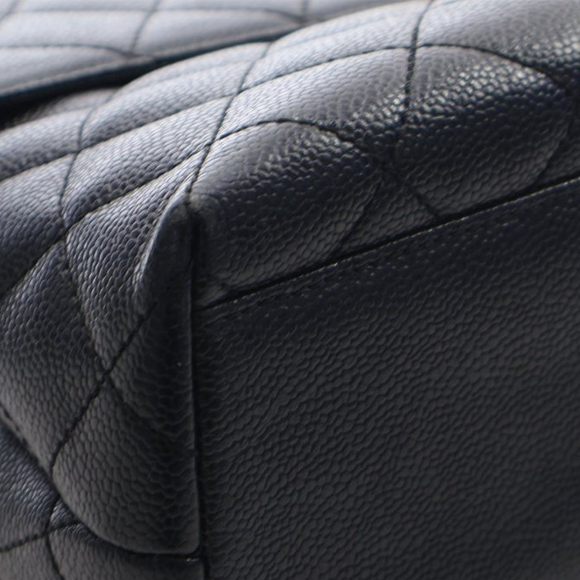 Chanel CC Quilted Caviar Kelly Top Handle Bag - image 12