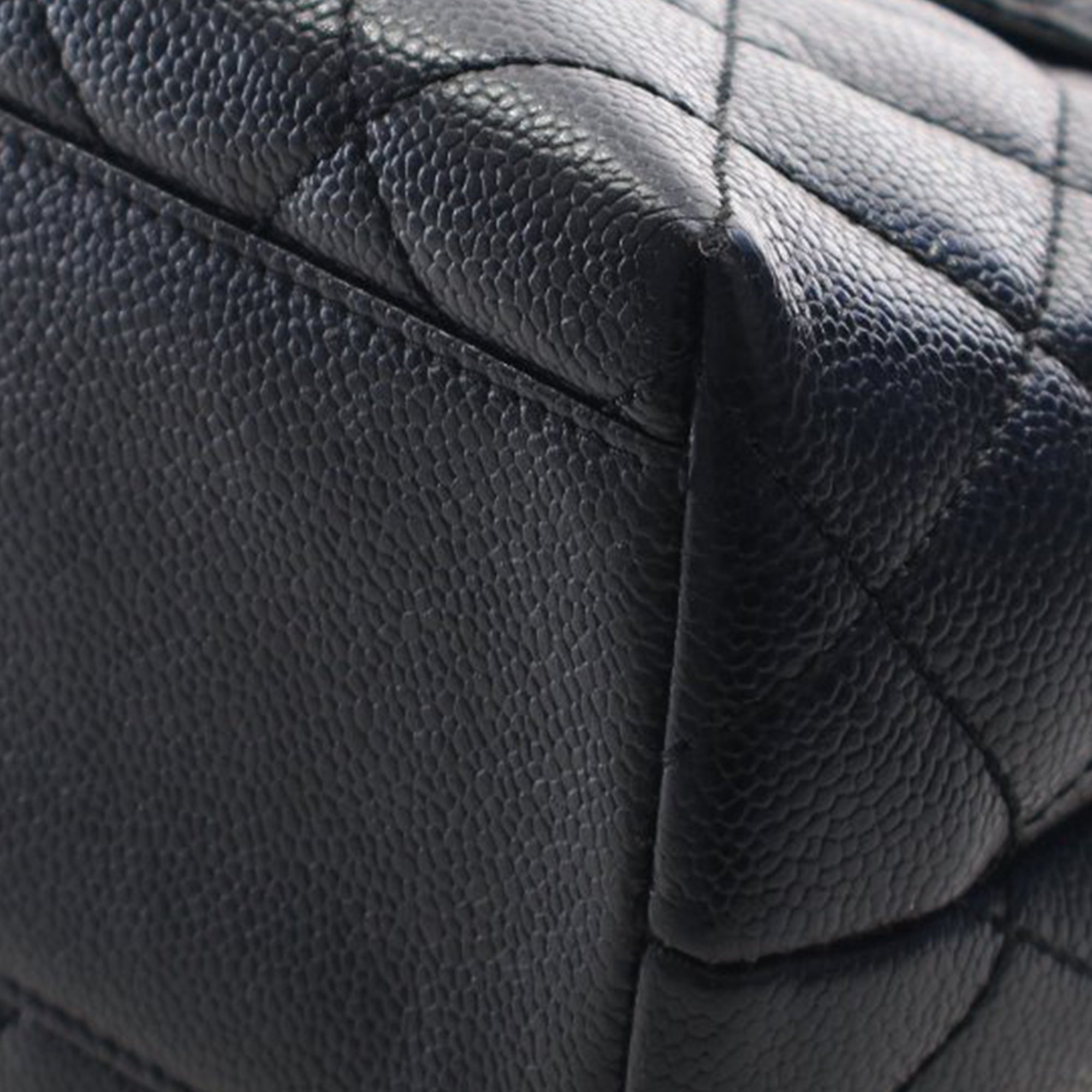 Chanel CC Quilted Caviar Kelly Top Handle Bag - image 13