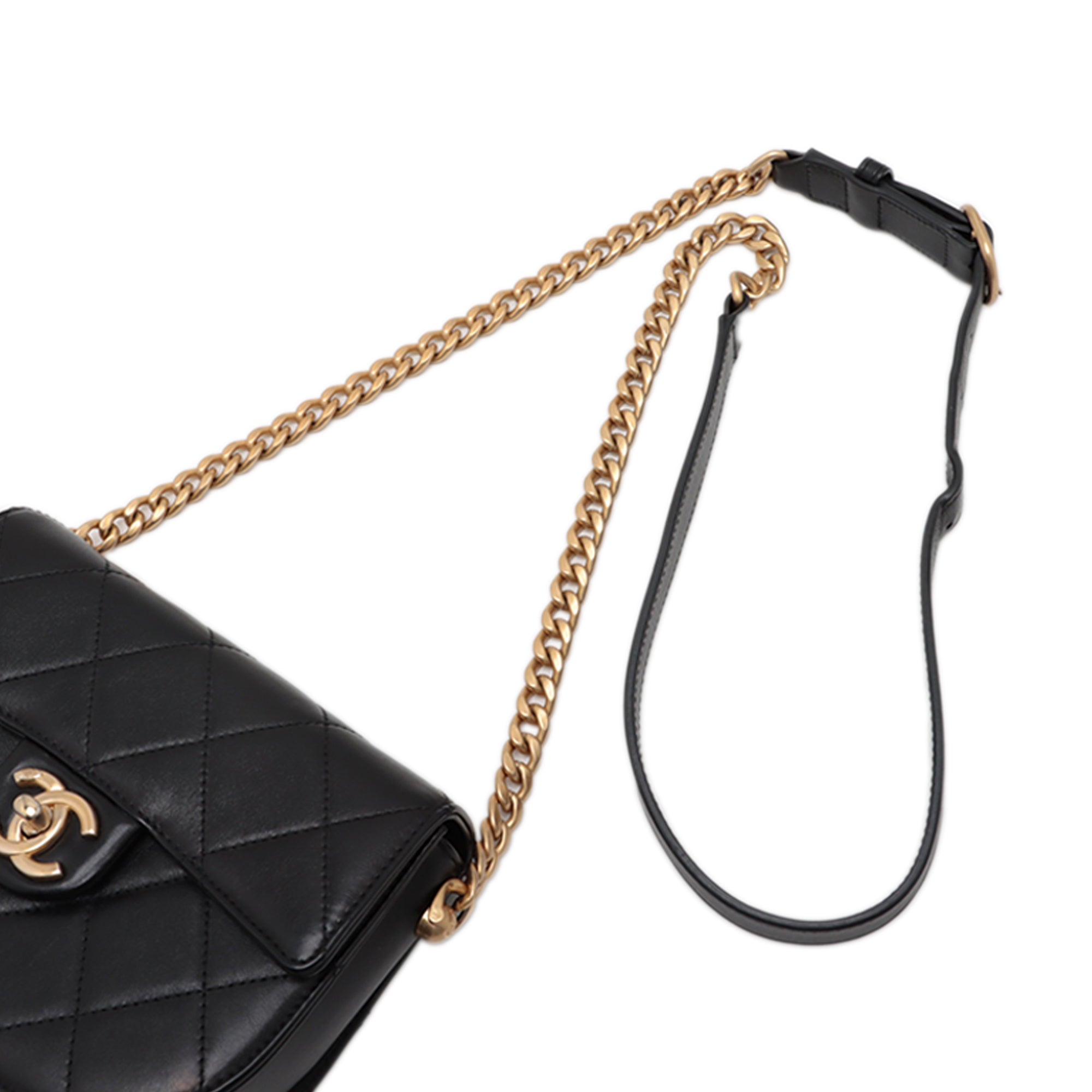 Chanel Mini CC Quilted Calfskin Round Moon Messenger Flap - image 10