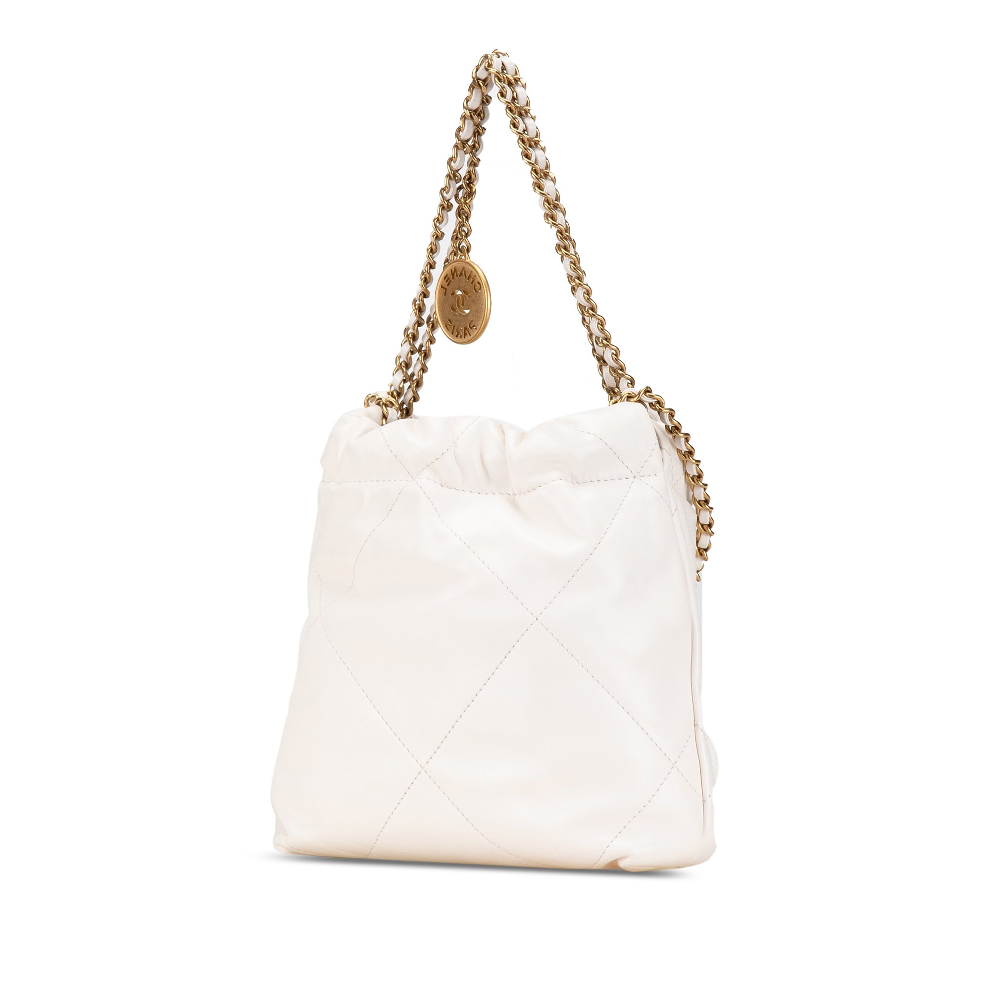 Chanel Mini Shiny Calfskin 22 Handbag - image 2