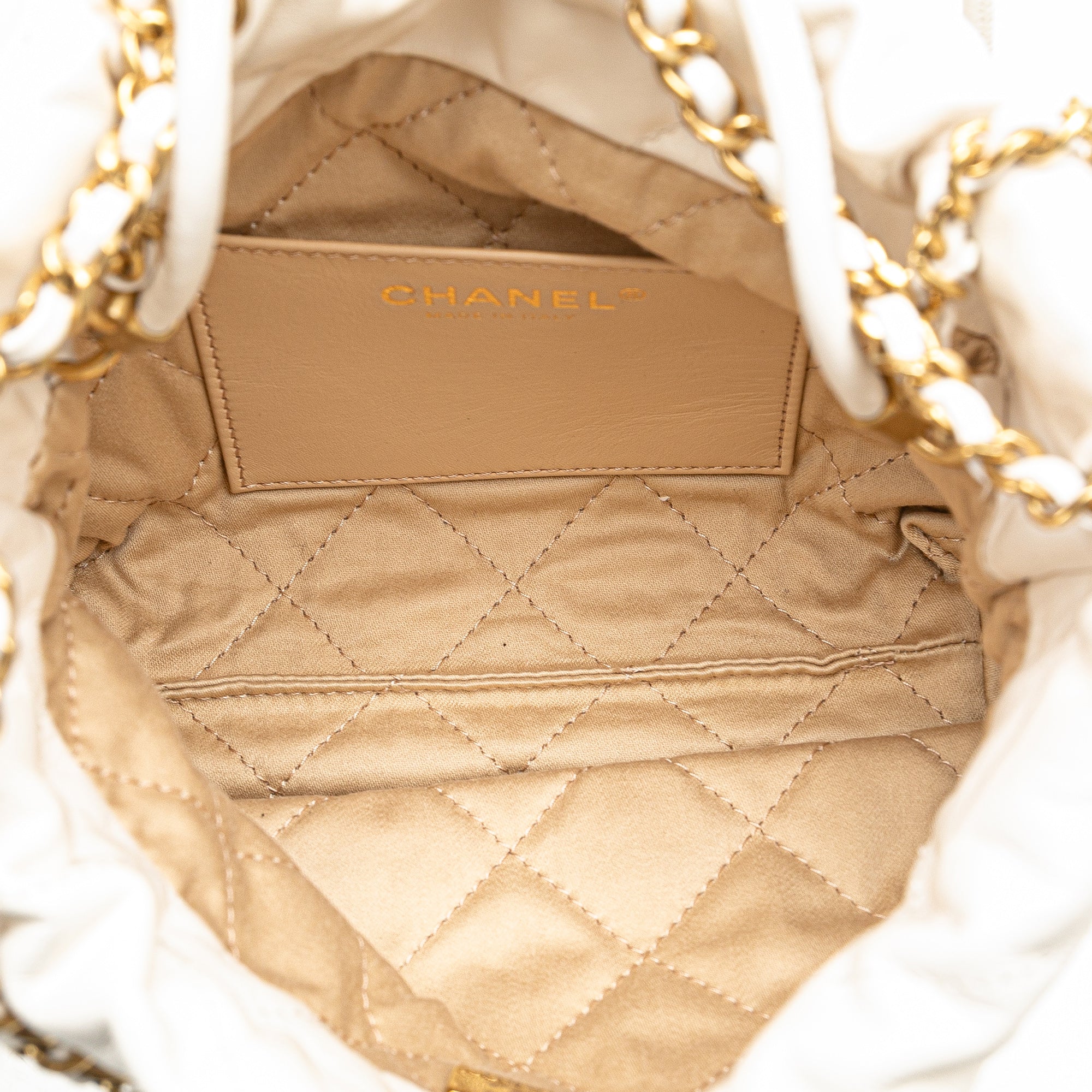 Chanel Mini Shiny Calfskin 22 Handbag - image 4