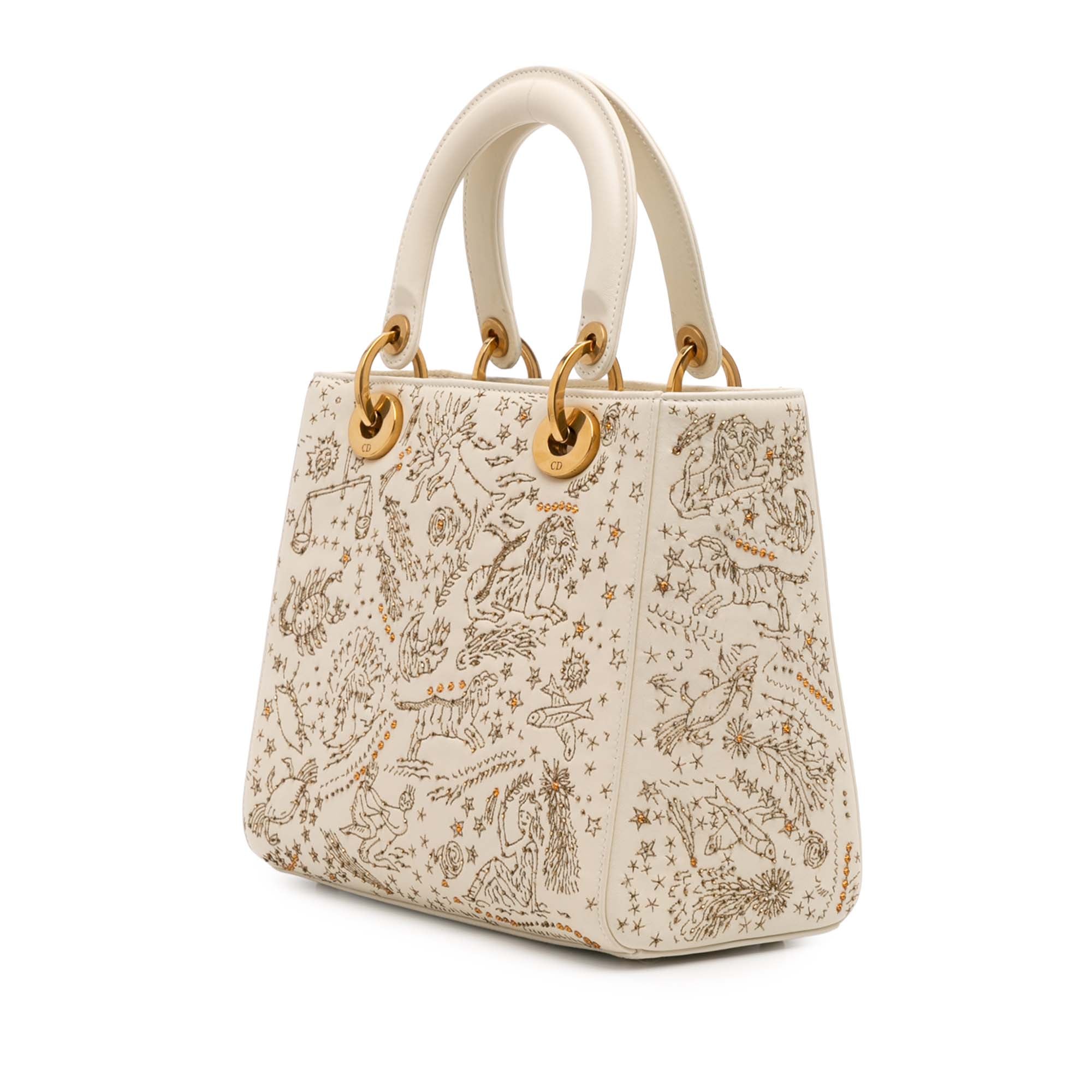 Dior Medium Calfskin Embroidered Astrology Lady Dior - image 2