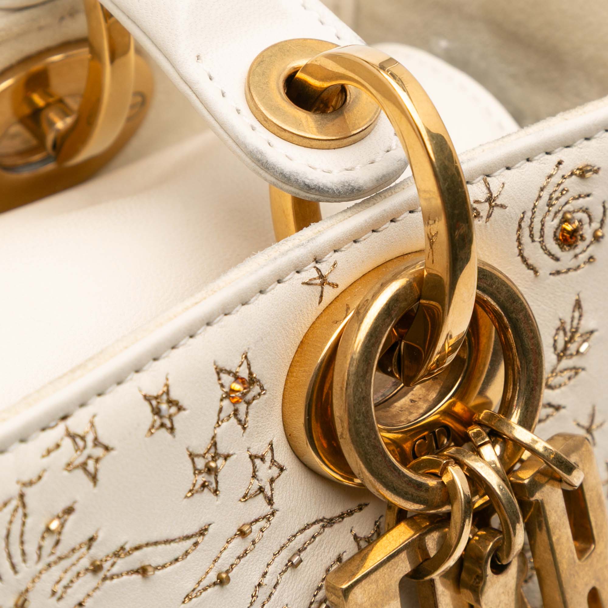 Dior Medium Calfskin Embroidered Astrology Lady Dior - image 8