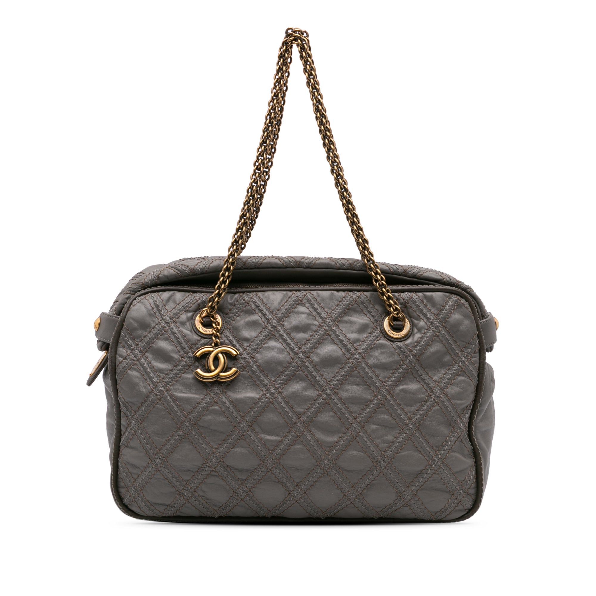 Chanel CC Quilted Calfskin Triptych Tote - image 1