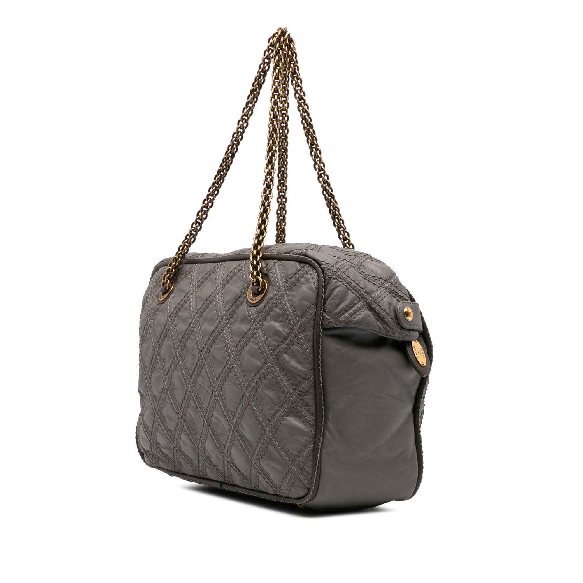 Chanel CC Quilted Calfskin Triptych Tote - image 2