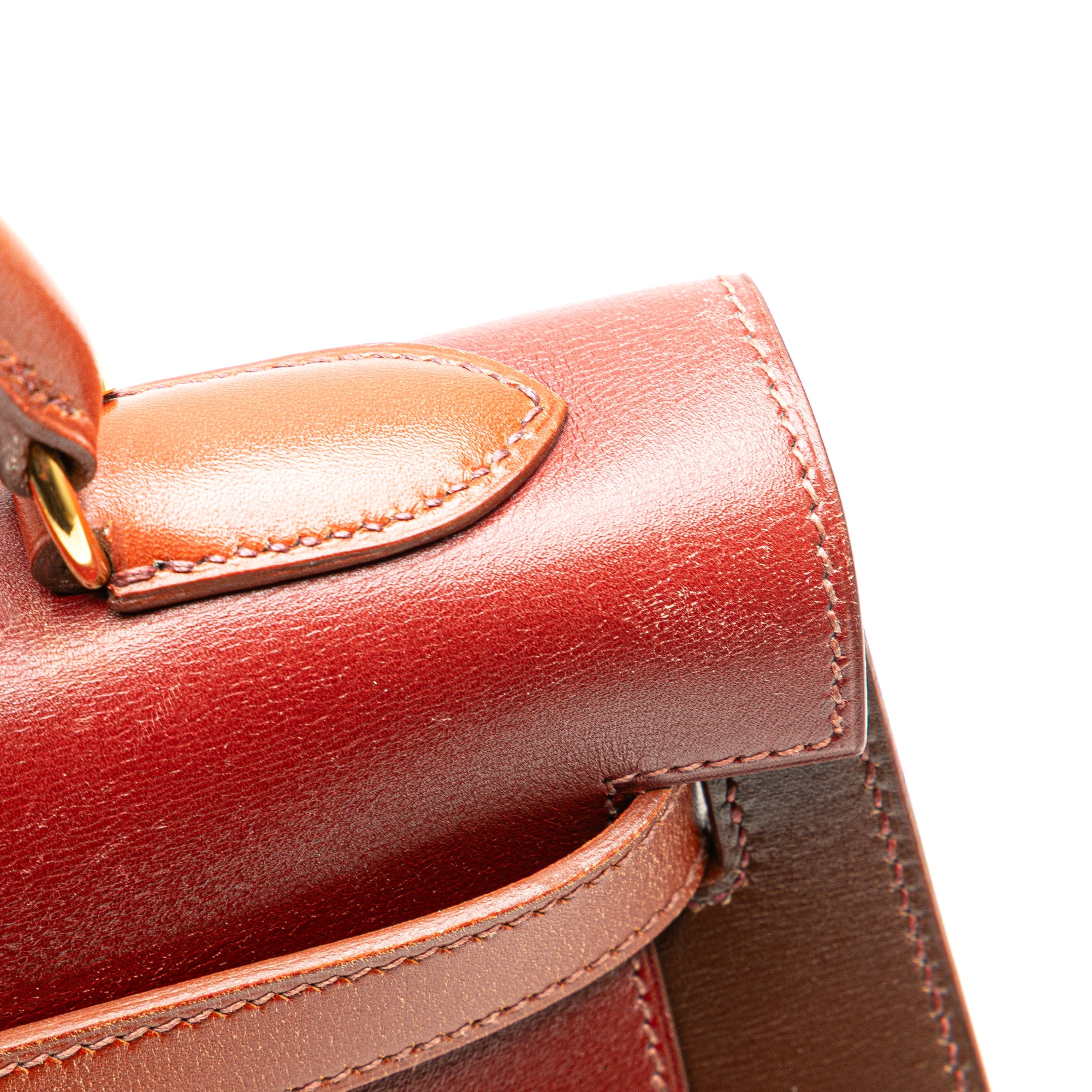 Hermès Tricolor Box Calf Kelly Sellier 32 - image 11