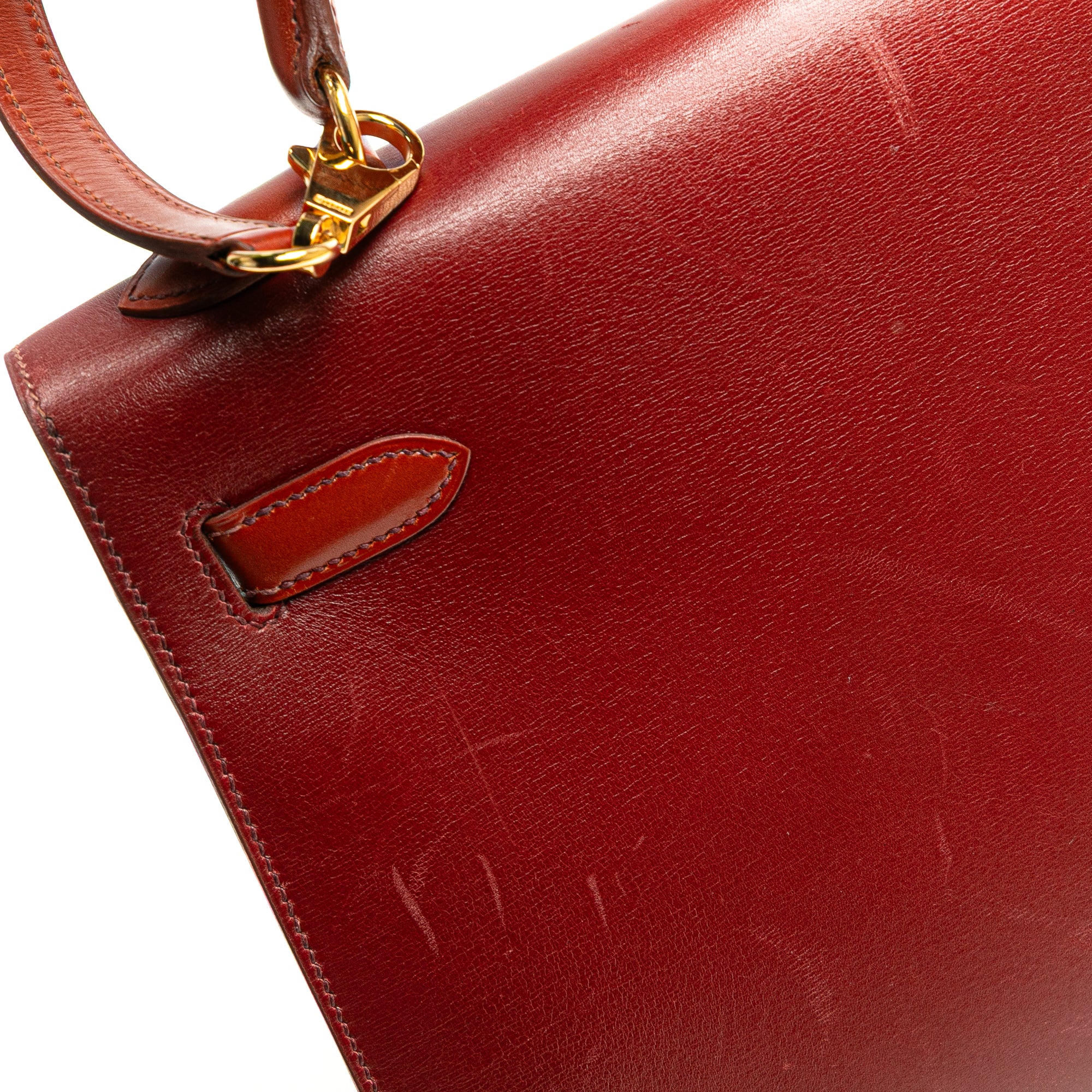 Hermès Tricolor Box Calf Kelly Sellier 32 - image 12