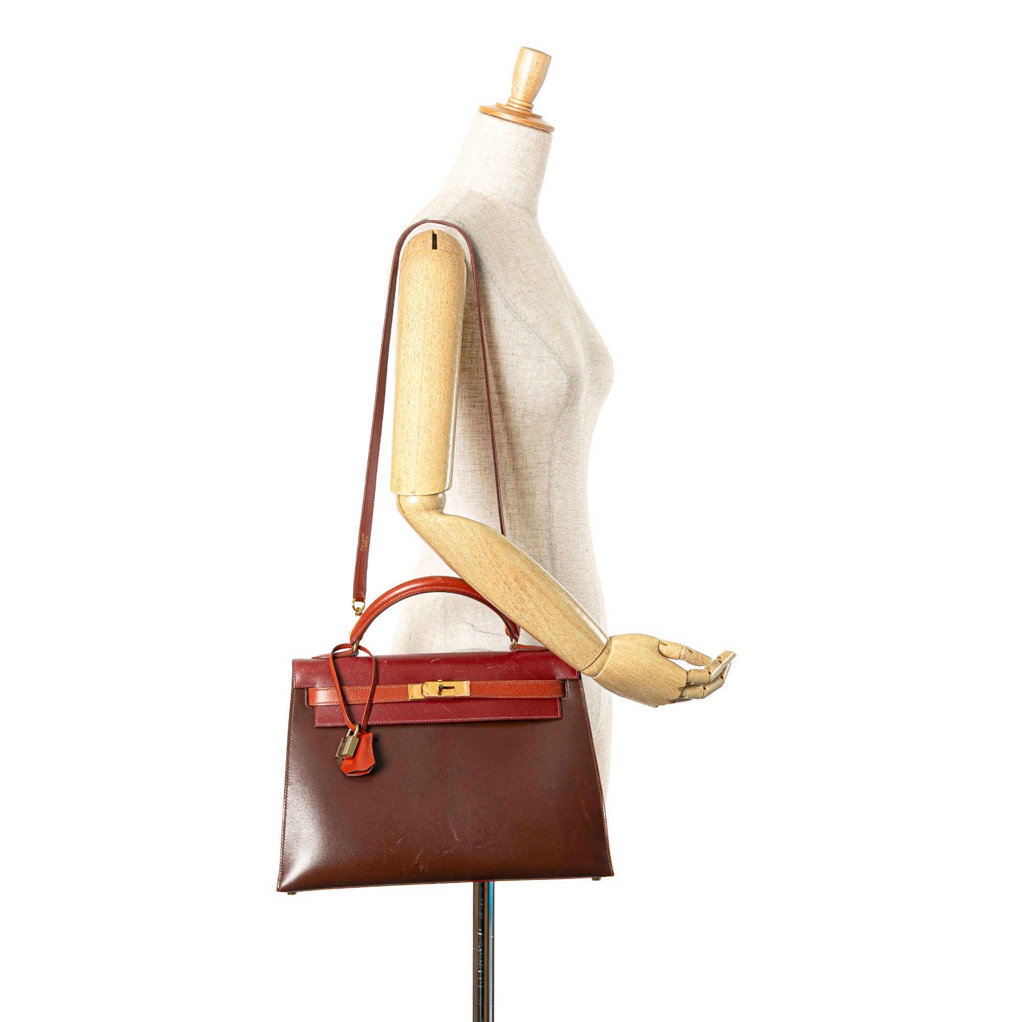 Hermès Tricolor Box Calf Kelly Sellier 32 - image 16