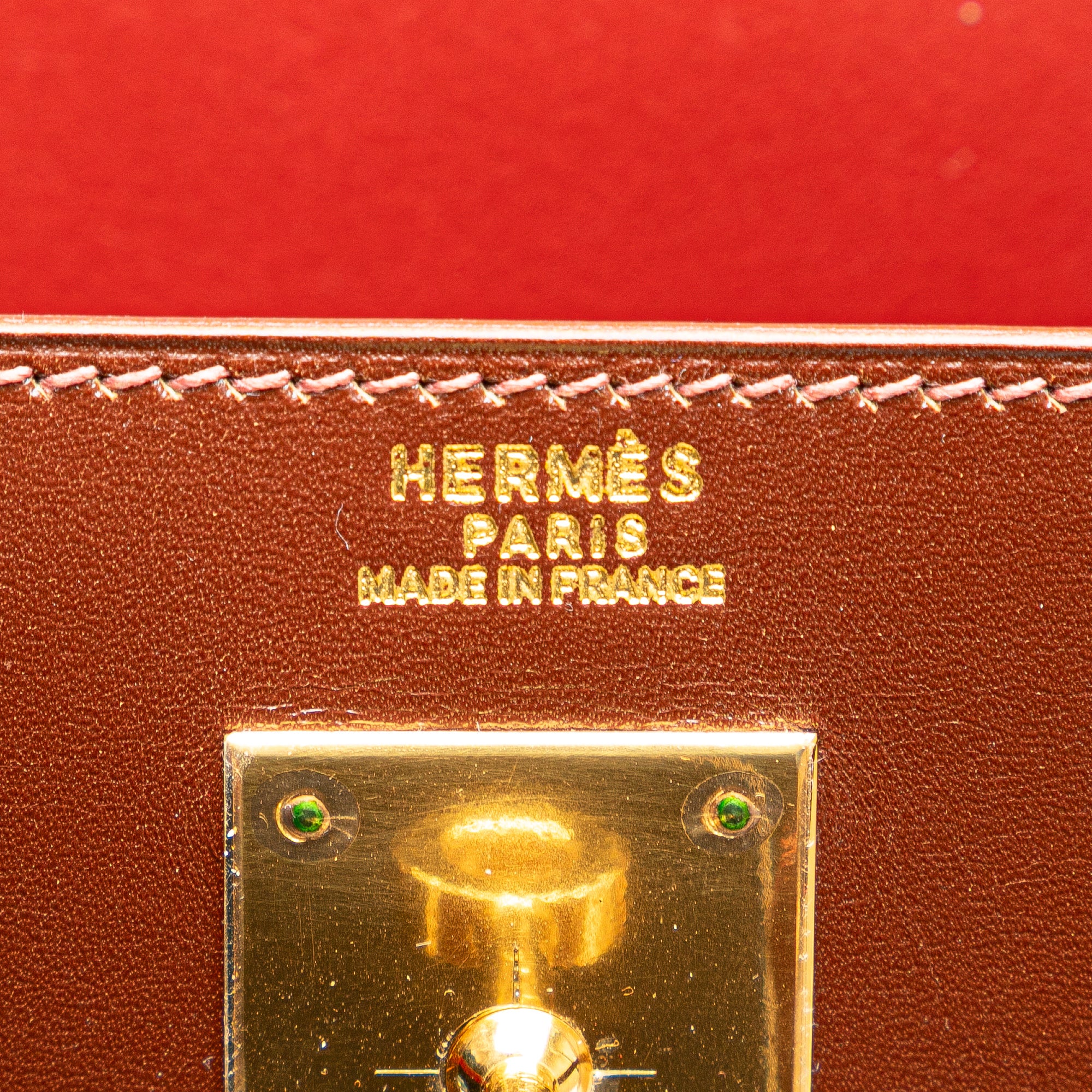 Hermès Tricolor Box Calf Kelly Sellier 32 - image 5
