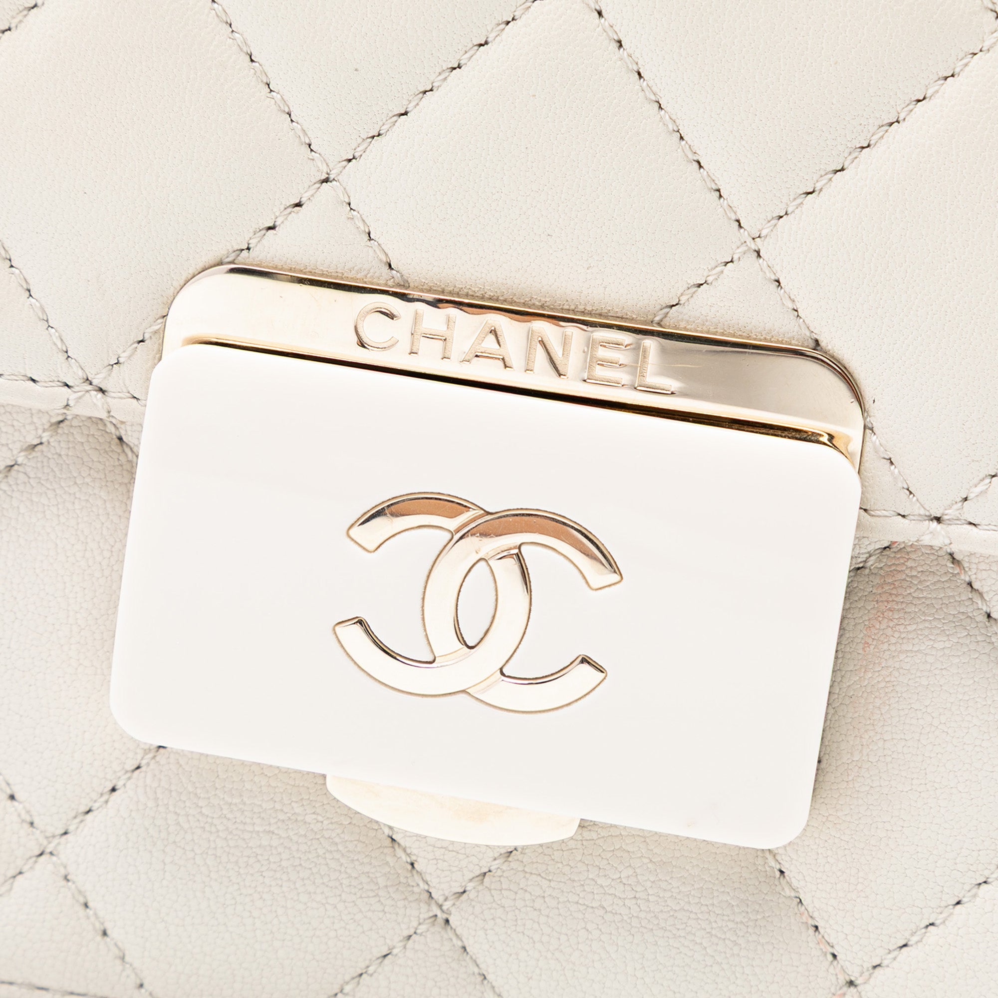 Chanel Quilted Lambskin Beauty Lock Flap - image 6