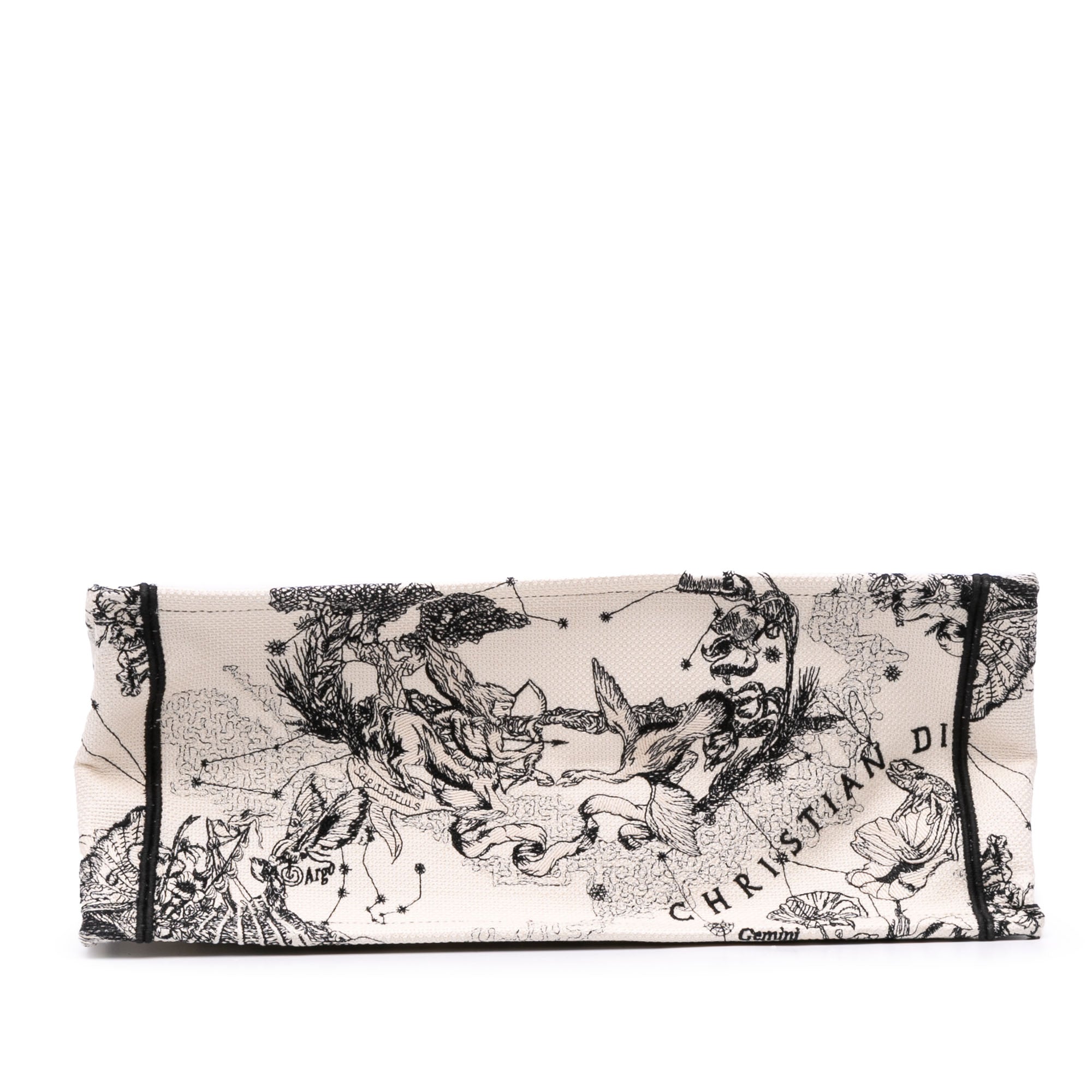 Dior Large Canvas Embroidered Zodiac Toile De Jouy Book Tote - image 3