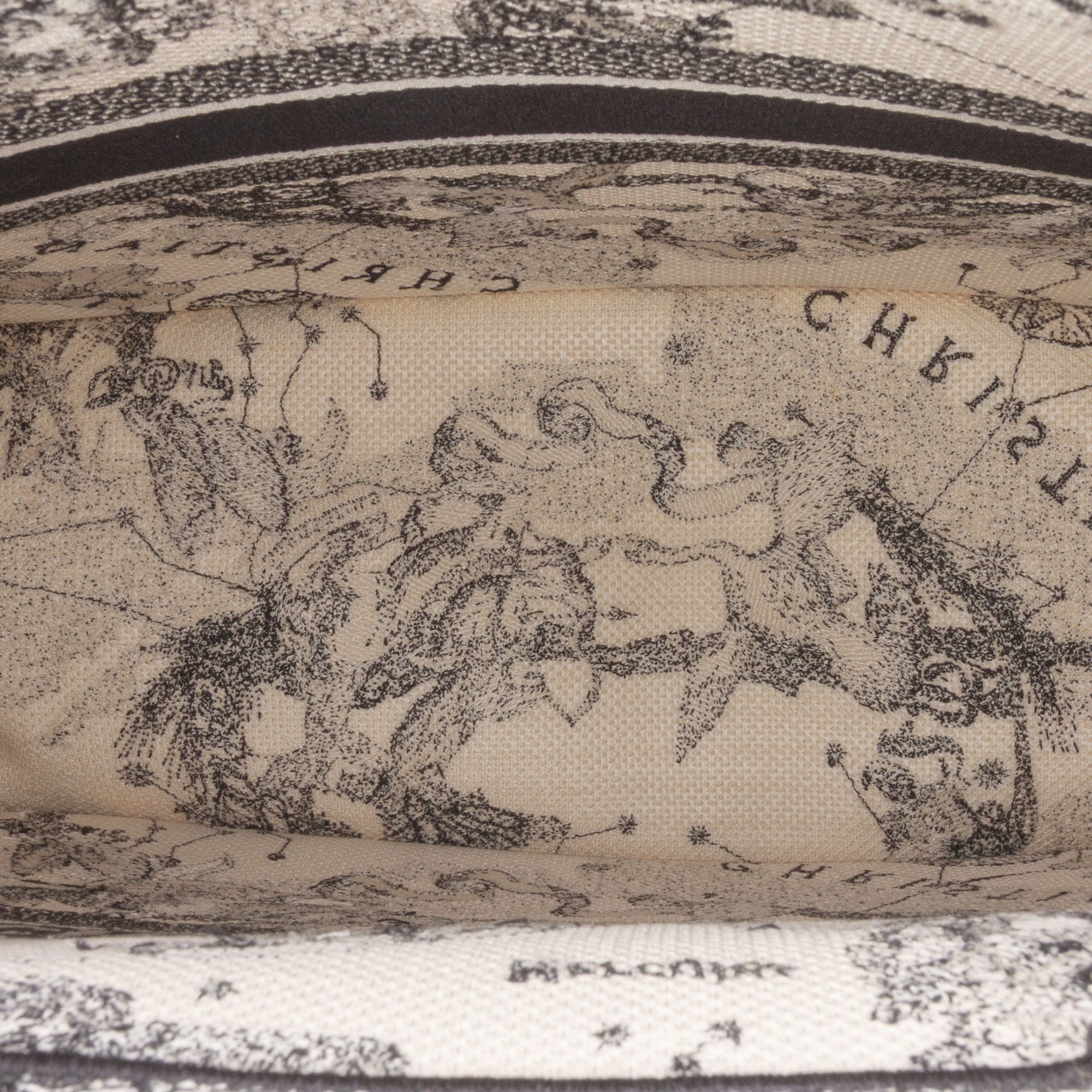 Dior Large Canvas Embroidered Zodiac Toile De Jouy Book Tote - image 4