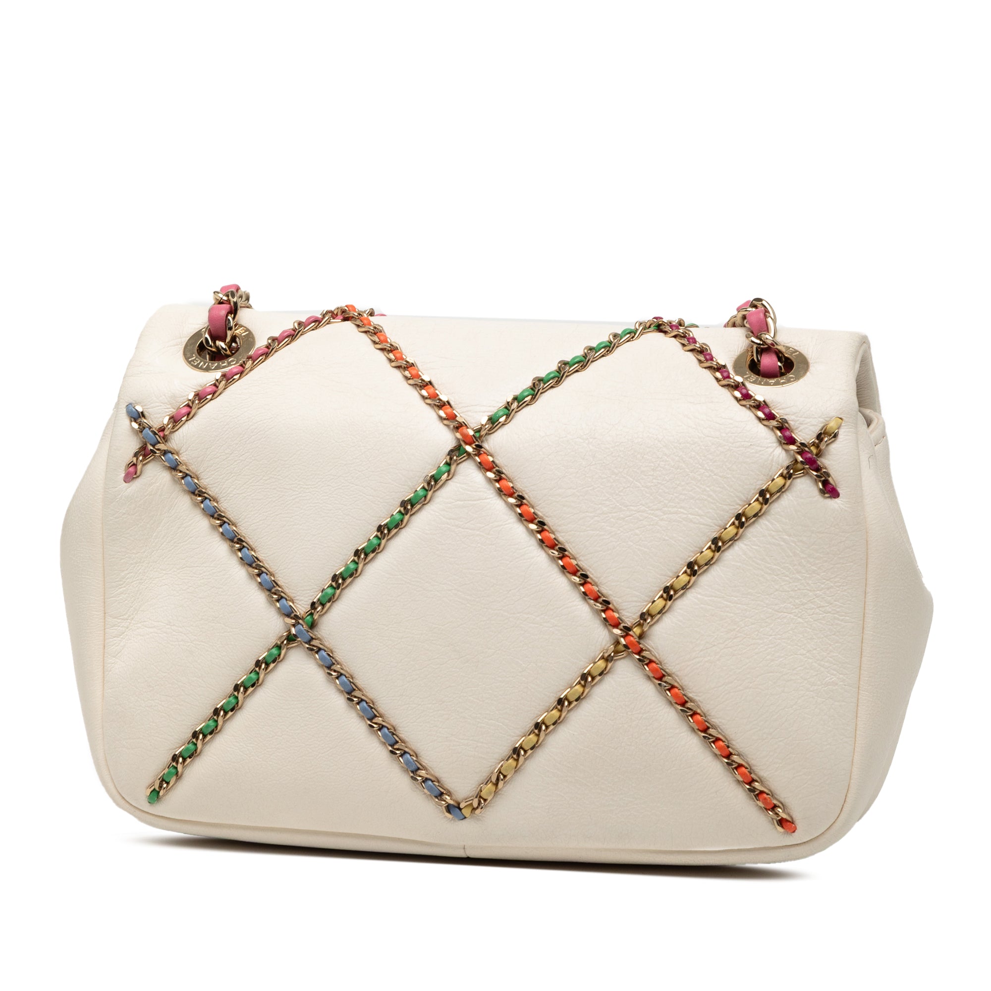 Chanel Small Lambskin Entwined Chain Flap - image 2