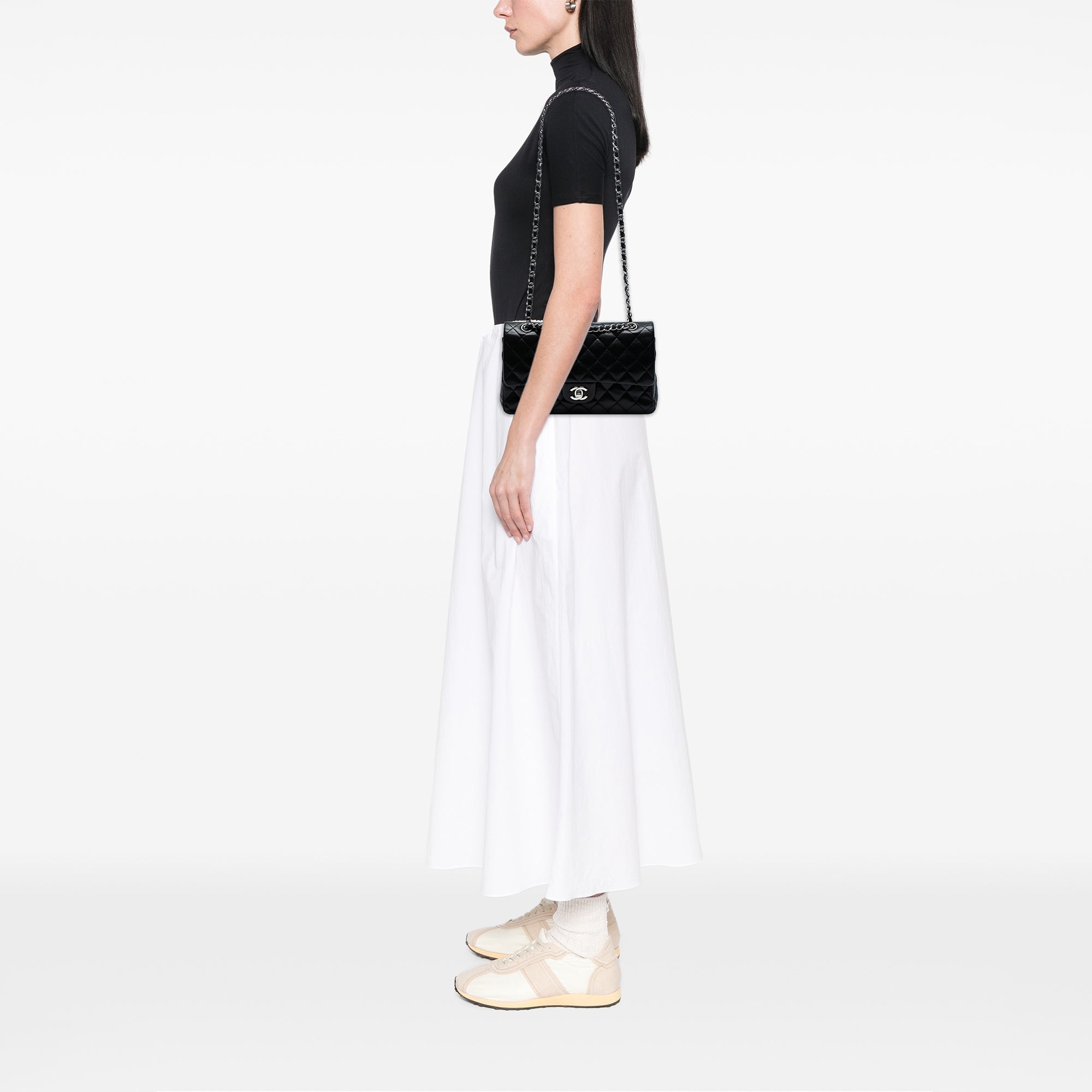 Chanel Medium Classic Lambskin Double Flap - image 7