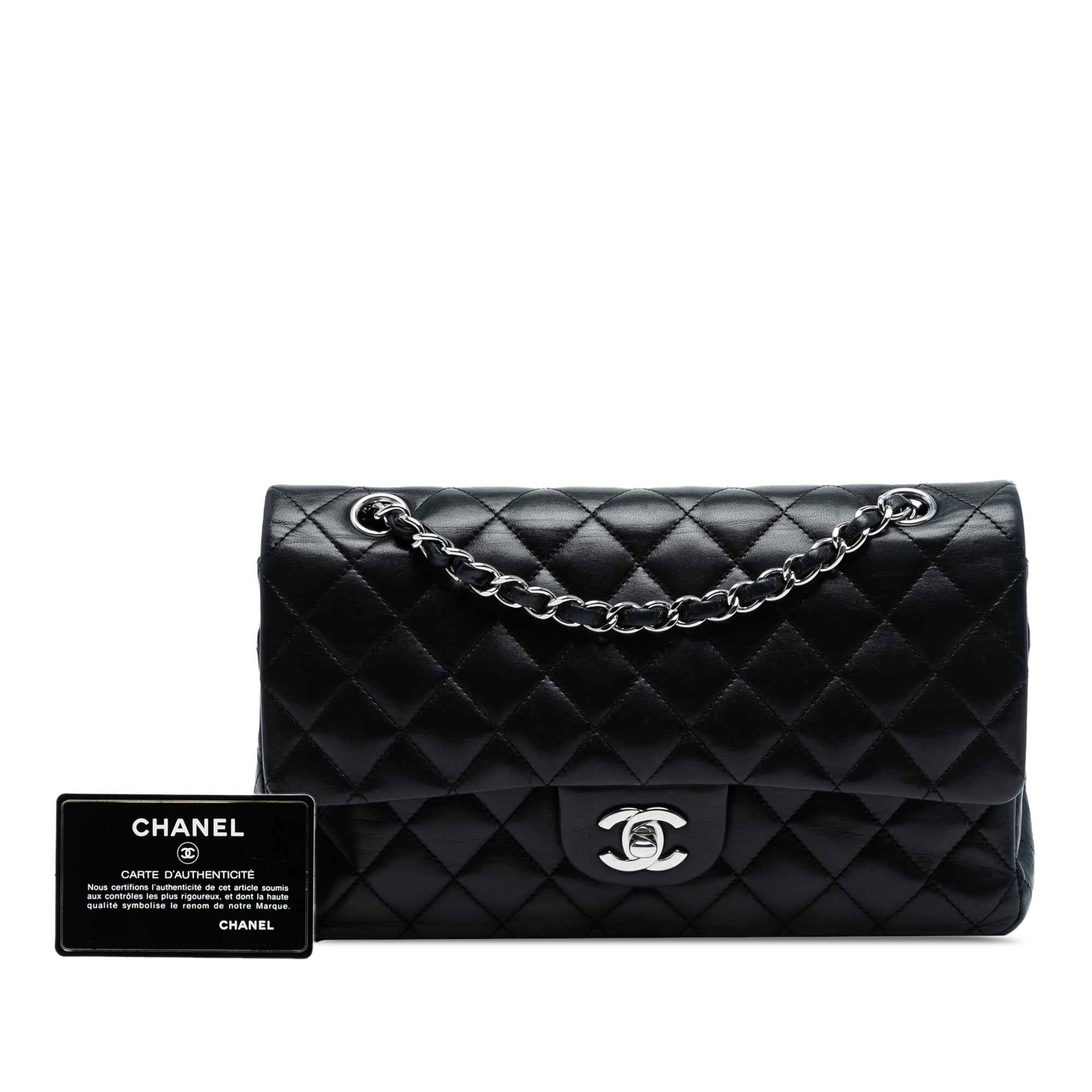 Chanel Medium Classic Lambskin Double Flap - image 8