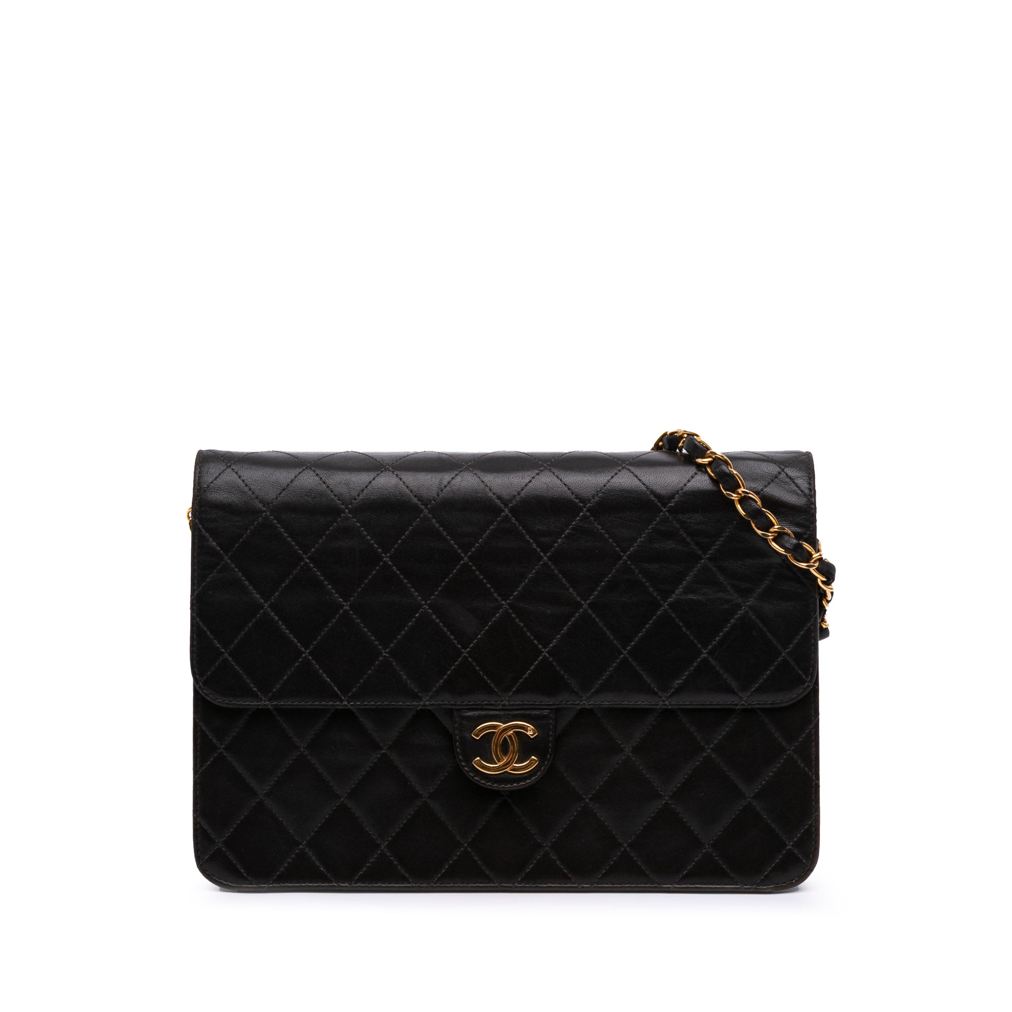 Chanel Medium CC Quilted Lambskin Single Flap - image 1
