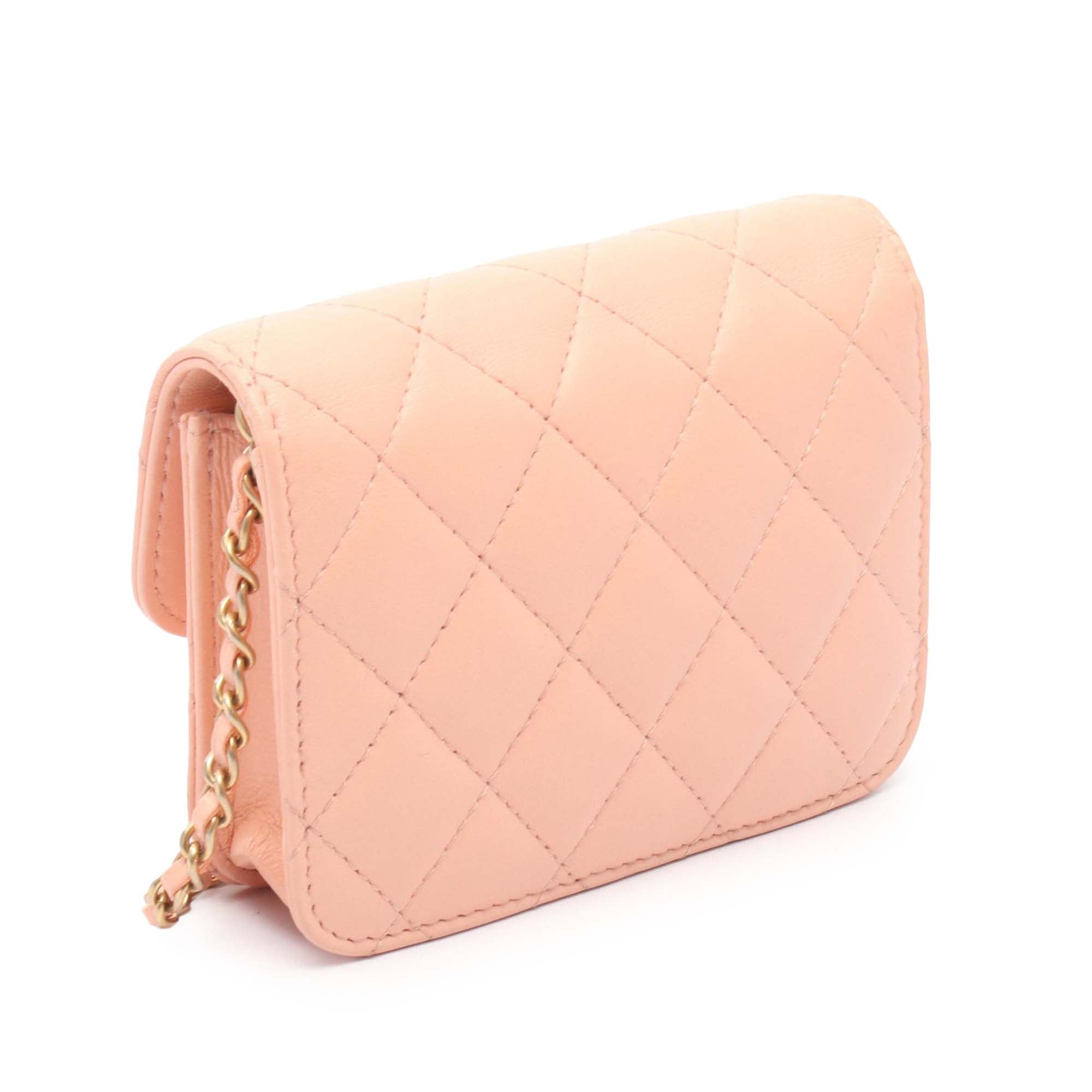 Chanel Mini Lambskin Pearl Crush Clutch On Chain - image 2