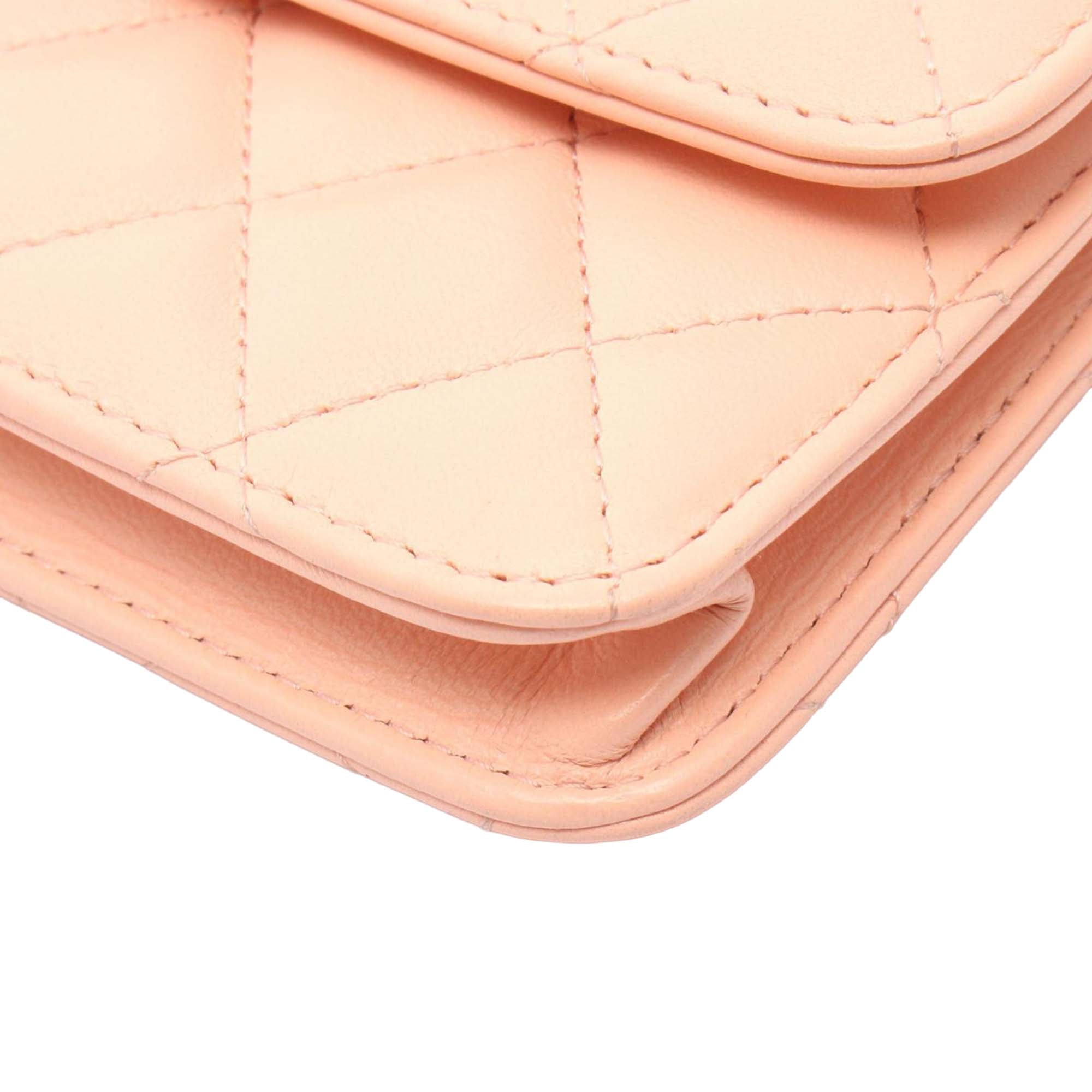 Chanel Mini Lambskin Pearl Crush Clutch On Chain - image 7