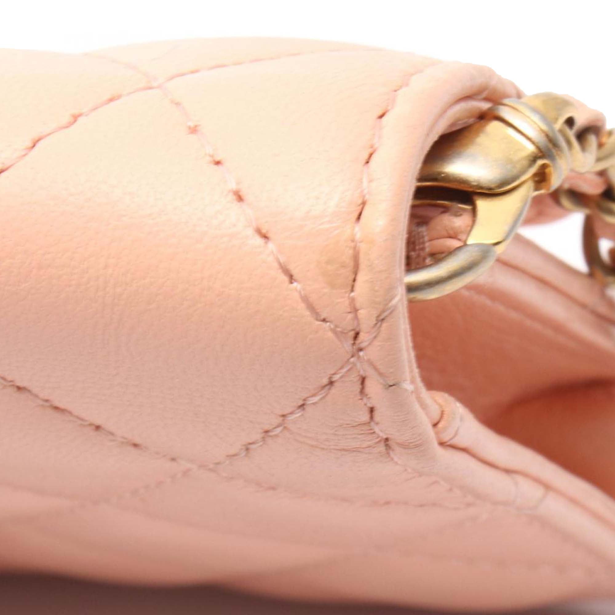 Chanel Mini Lambskin Pearl Crush Clutch On Chain - image 8