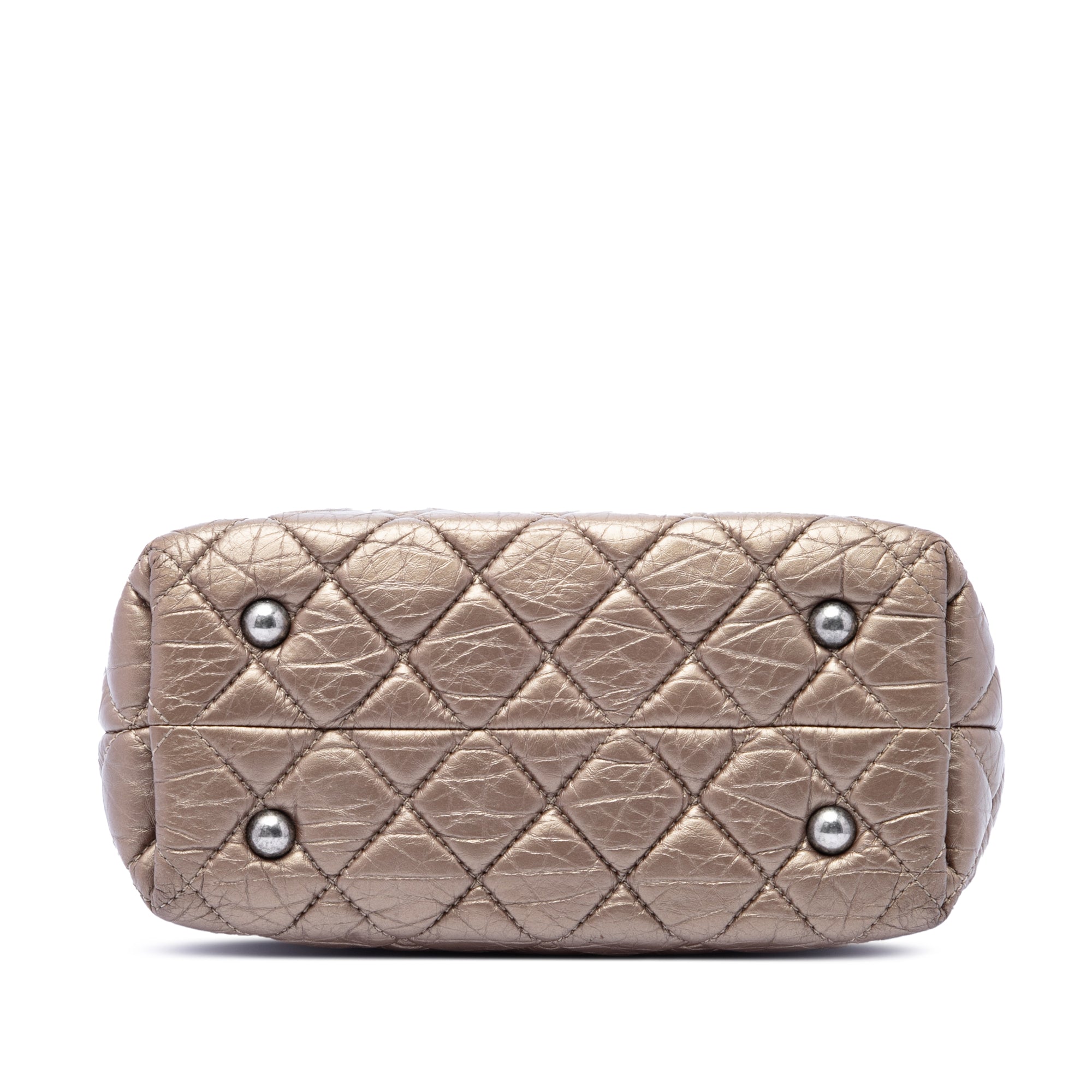 Chanel Quilted Metallic Aged Calfskin Reissue 2.55 Tote - image 3