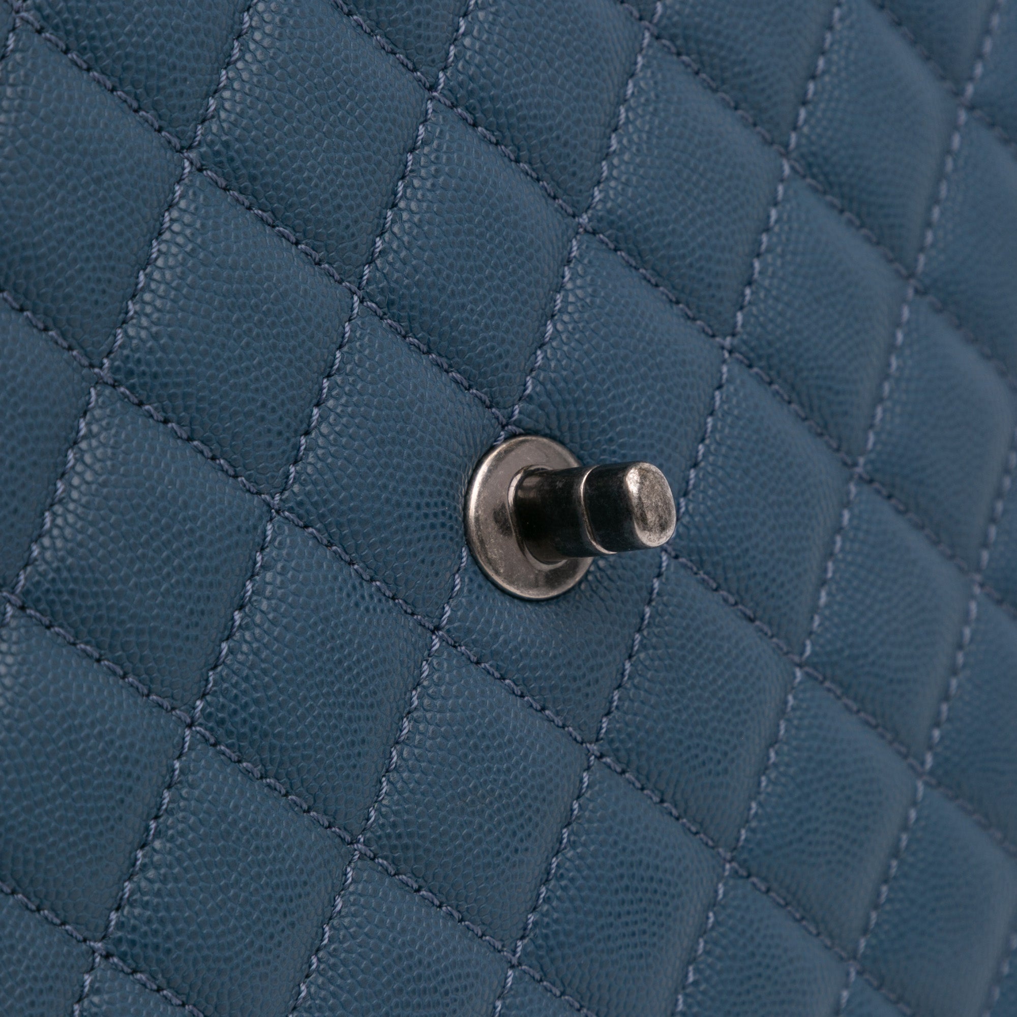 Chanel Large Caviar Coco Top Handle Bag - image 10